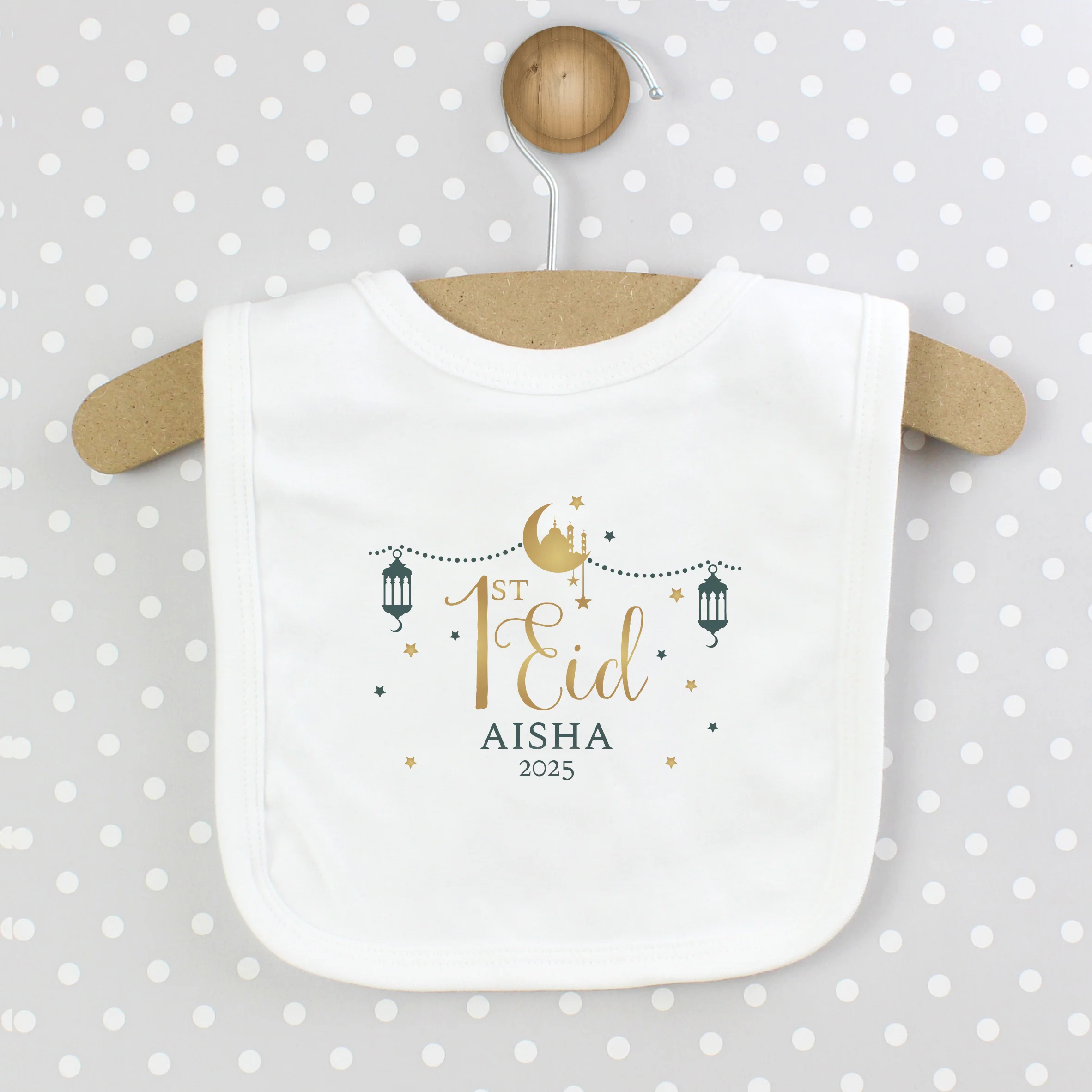 Personalised 1st Eid Bib - Image 3