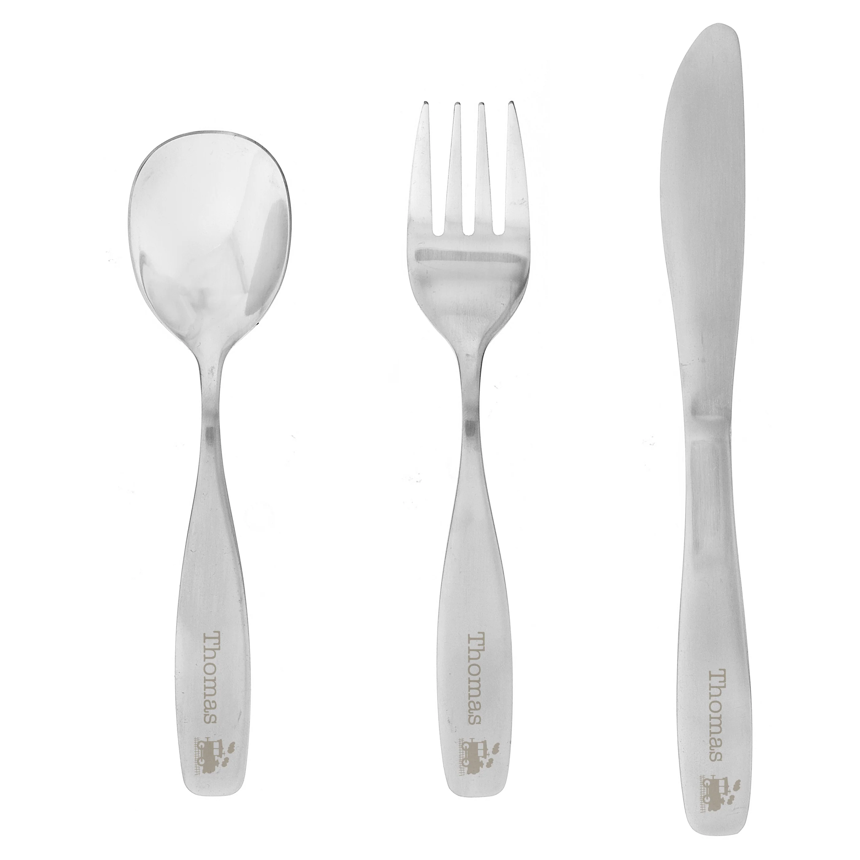 Personalised 3 Piece Train Cutlery Set - Image 2