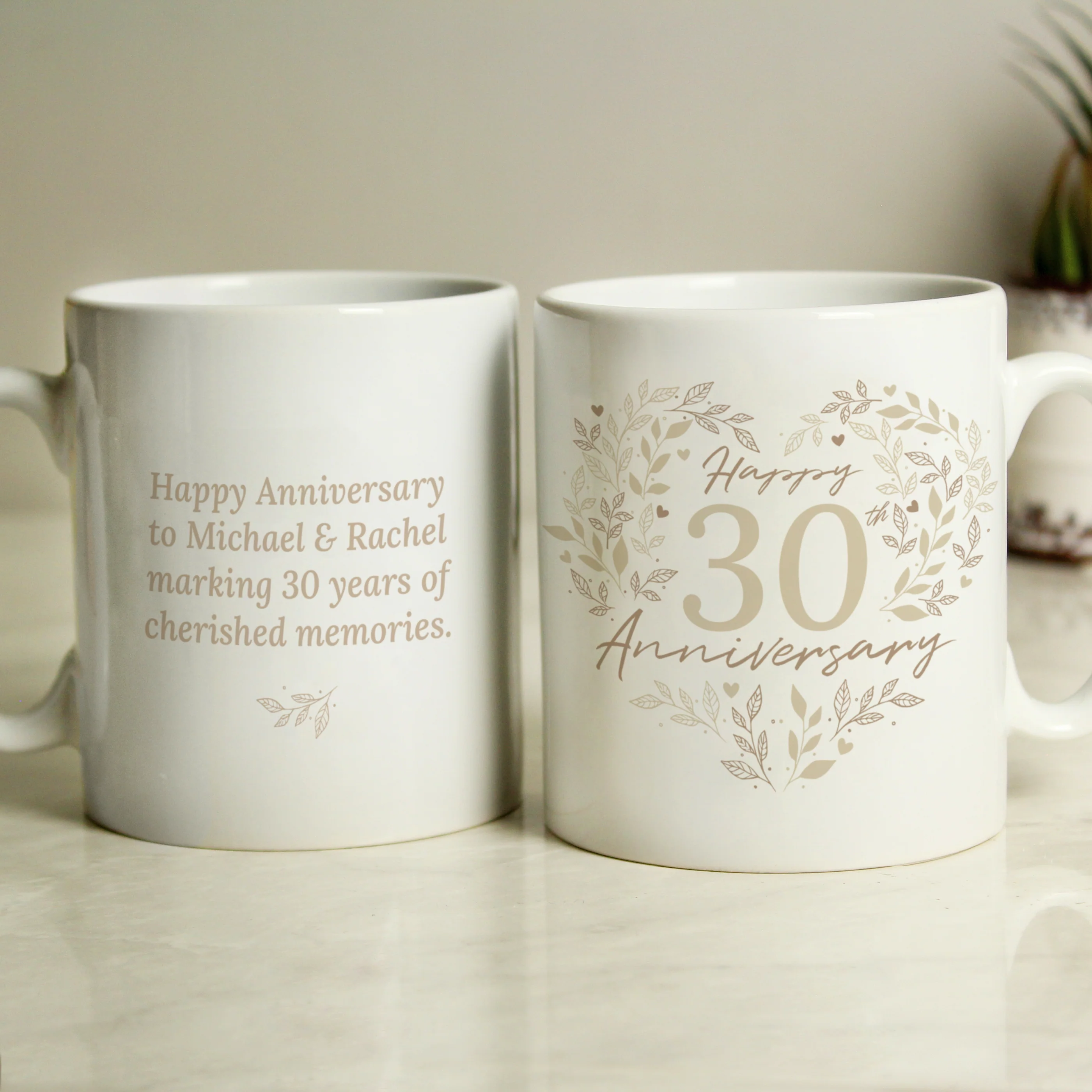 Personalised 30th Pearl Wedding Anniversary Mug - Image 3