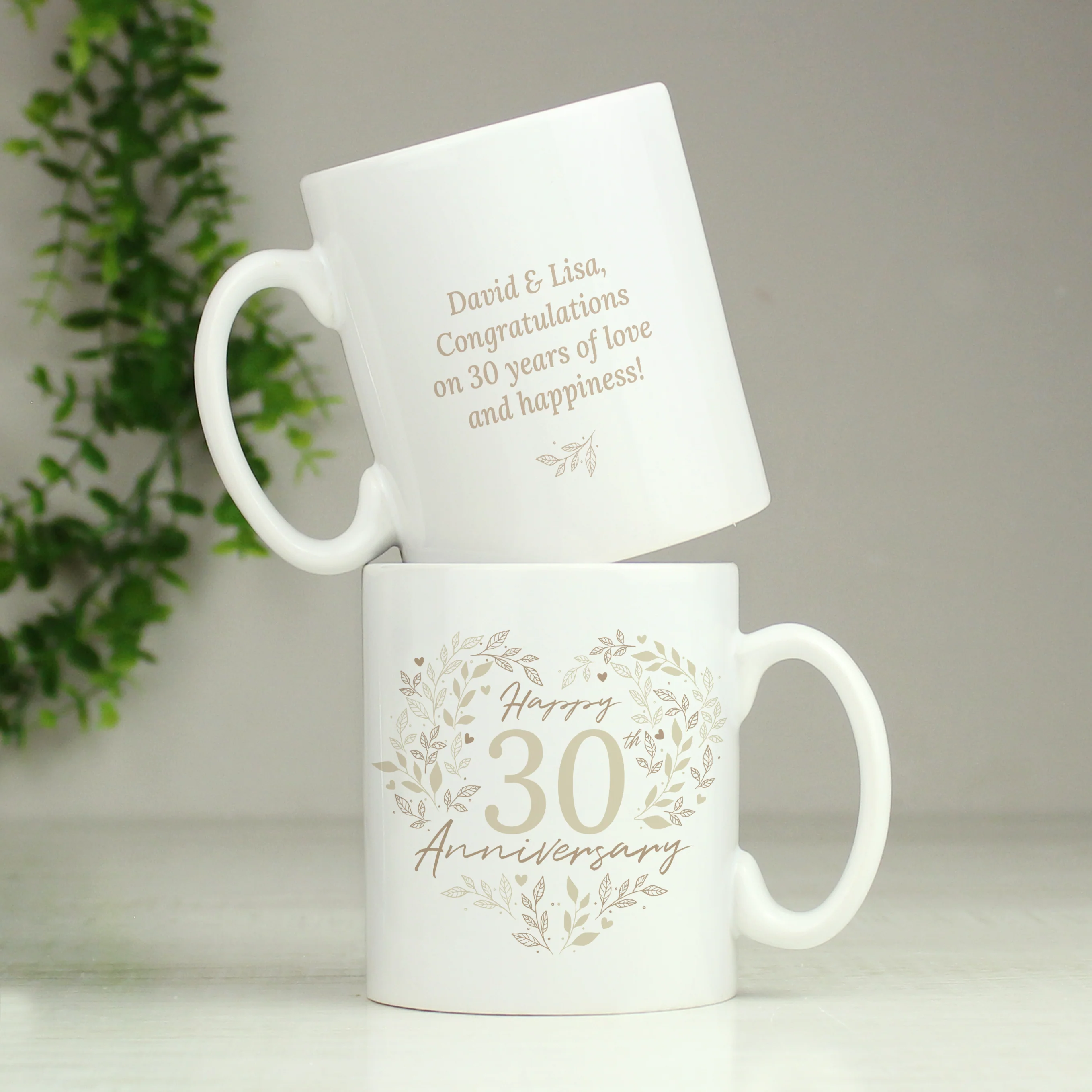 Personalised 30th Pearl Wedding Anniversary Mug - Image 4