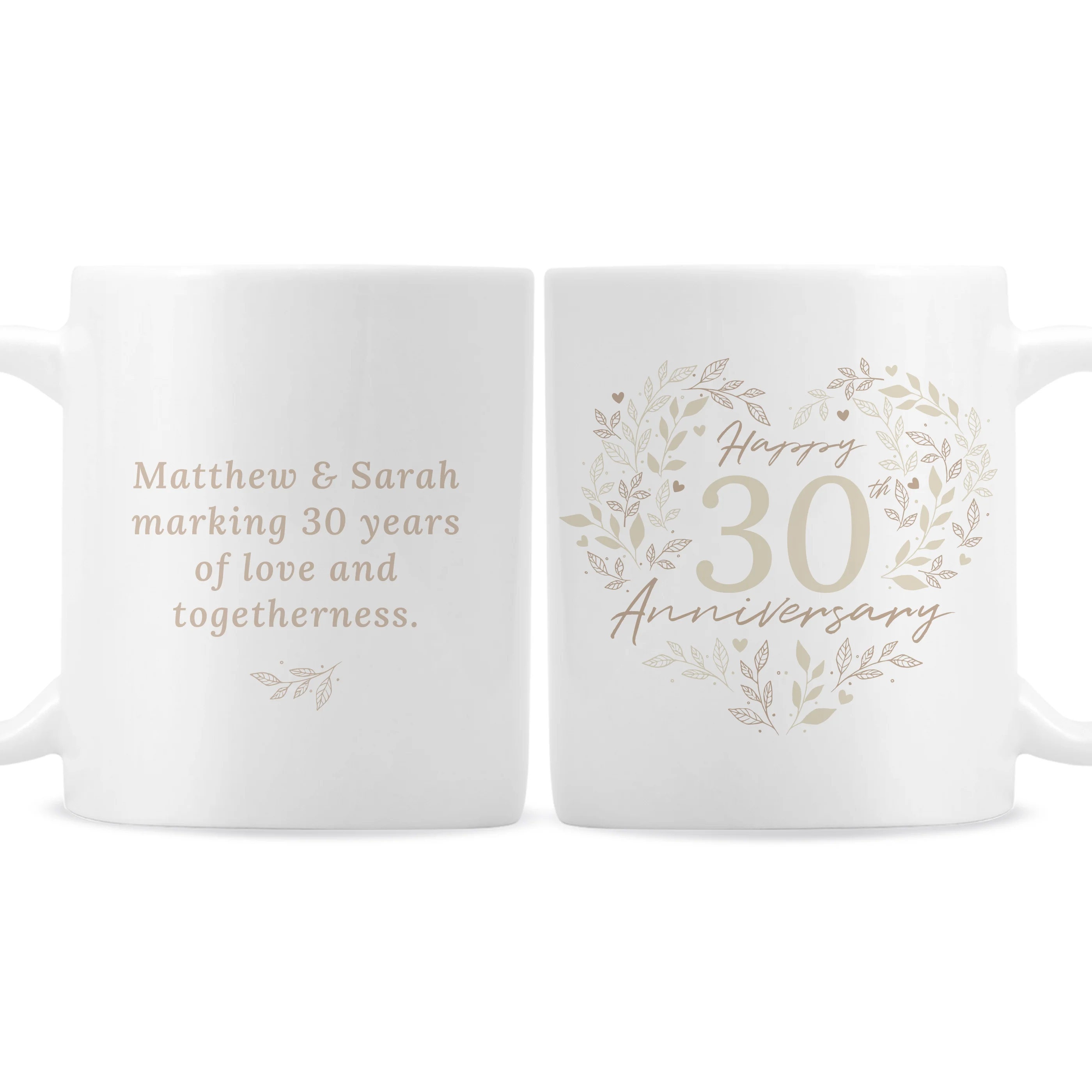 Personalised 30th Pearl Wedding Anniversary Mug - Image 5