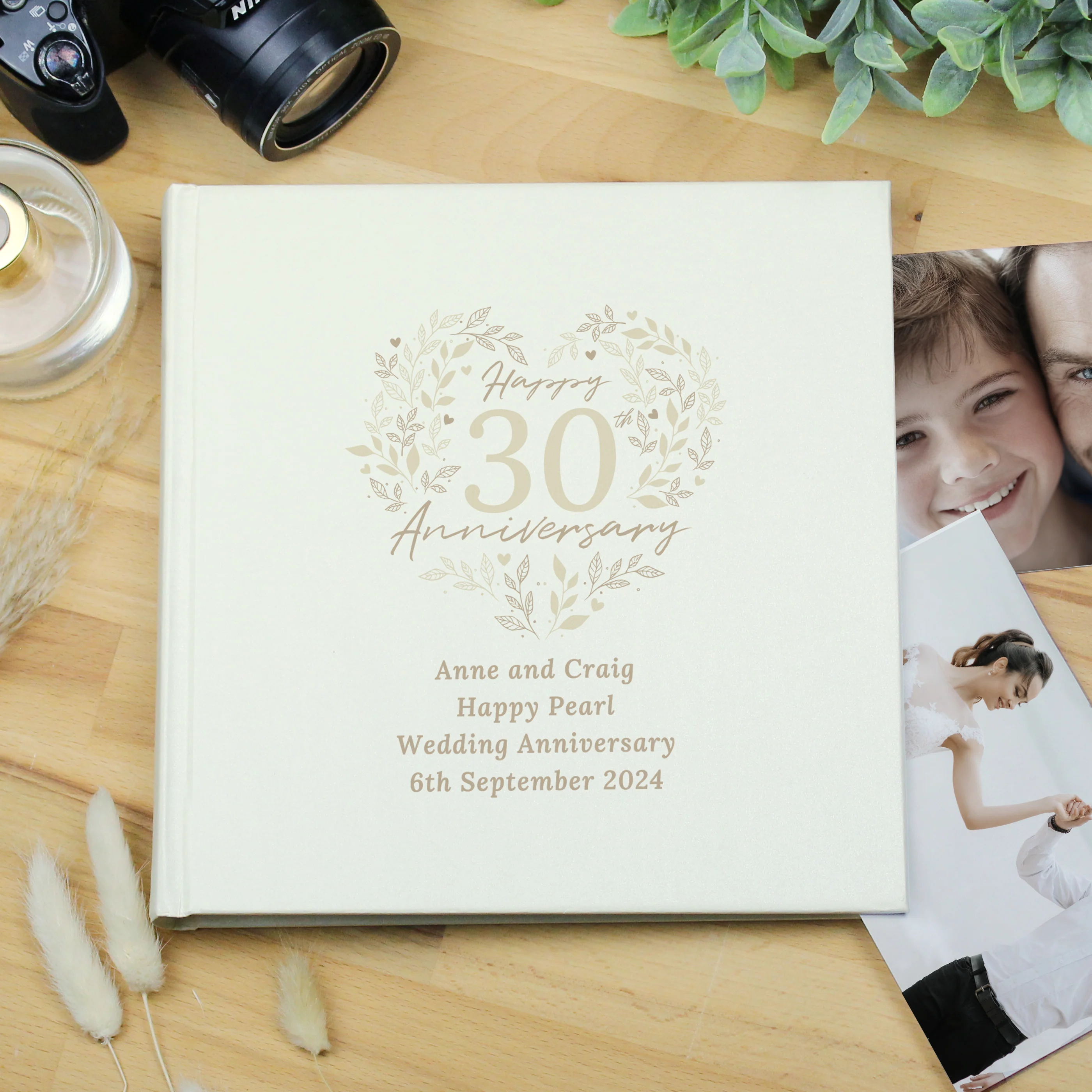 Personalised 30th Pearl Wedding Anniversary Photo Album - Image 4