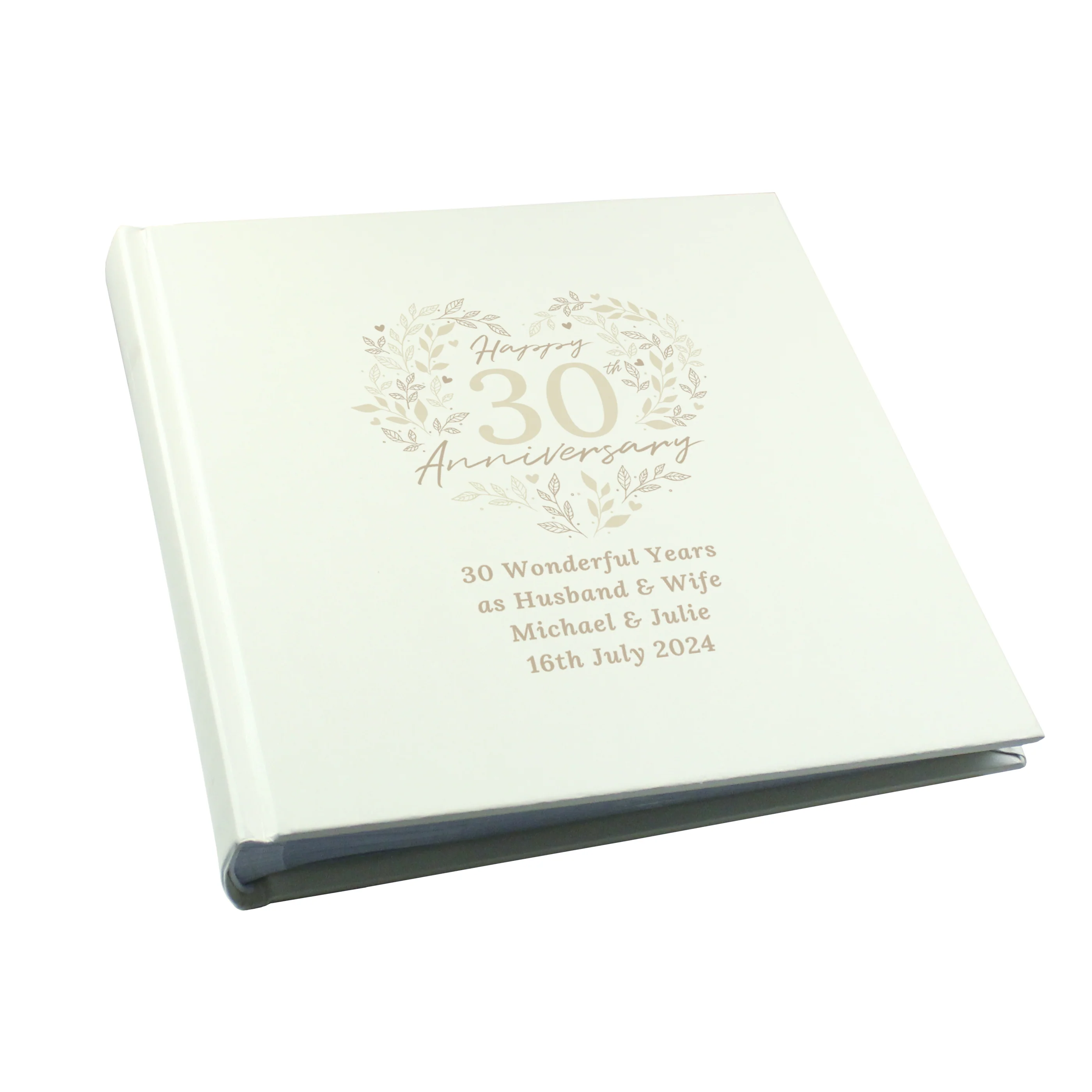 Personalised 30th Pearl Wedding Anniversary Photo Album - Image 5