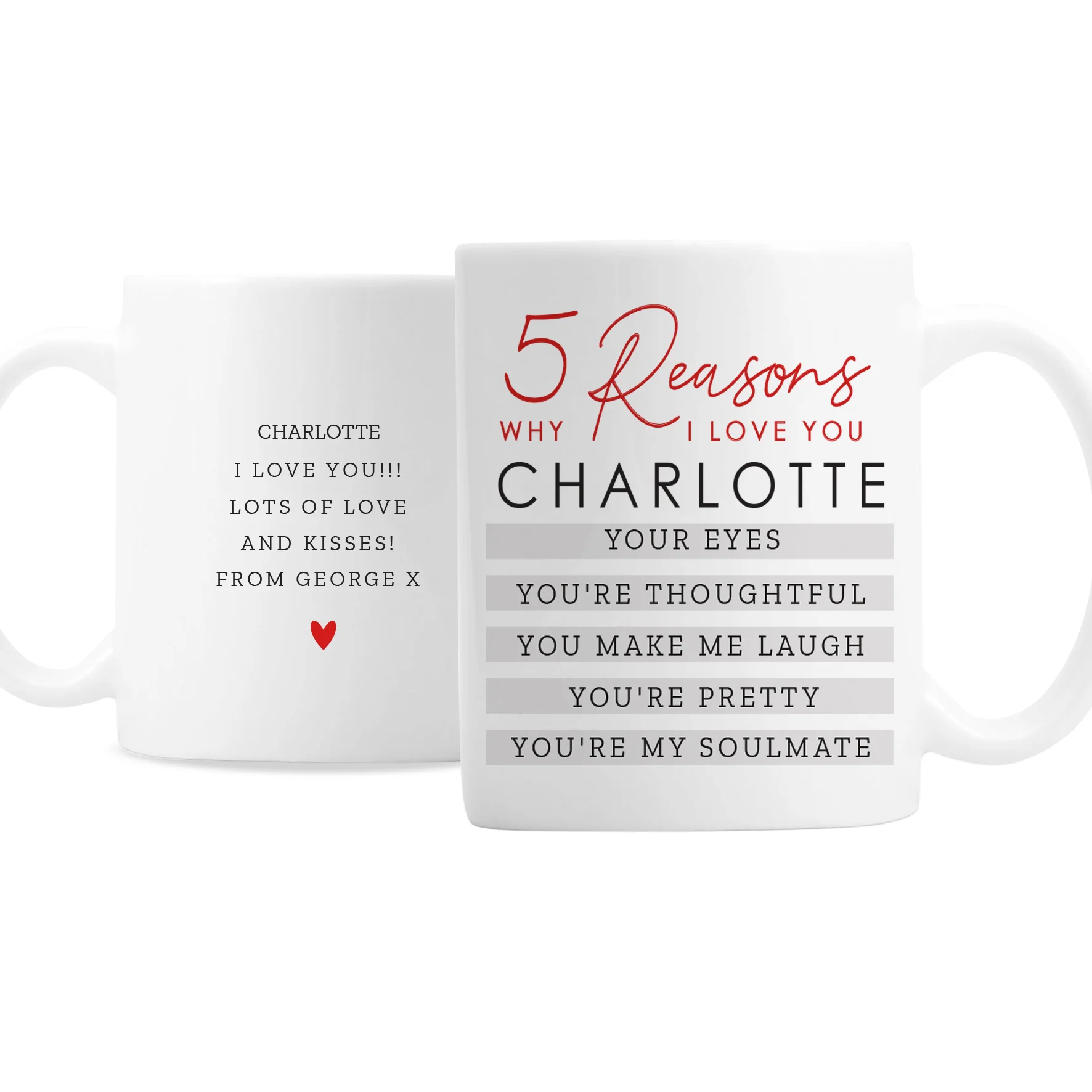 Personalised 5 Reasons Why Mug - Image 2