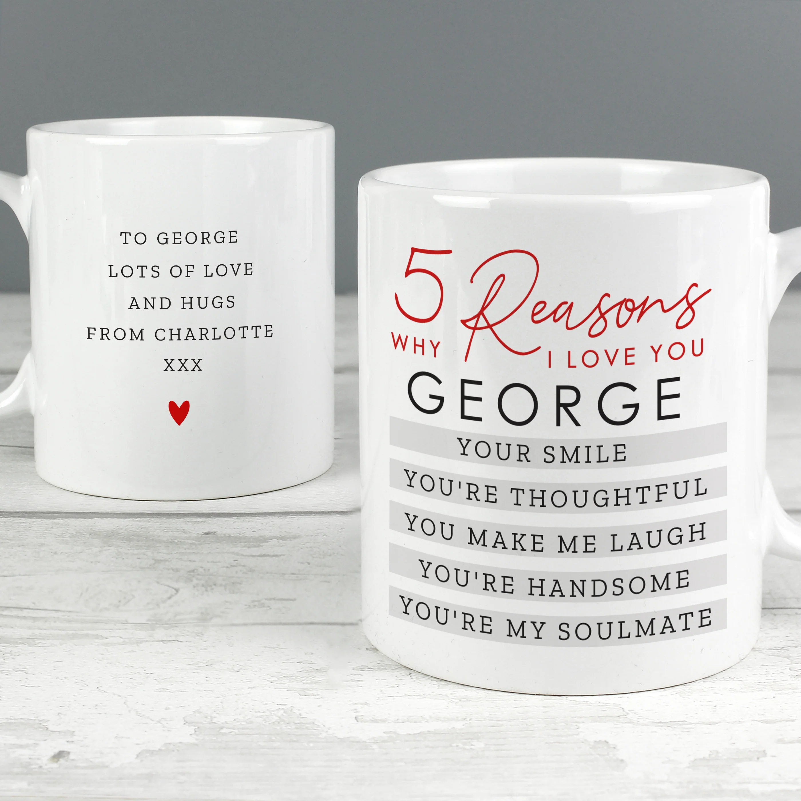 Personalised 5 Reasons Why Mug - Image 3