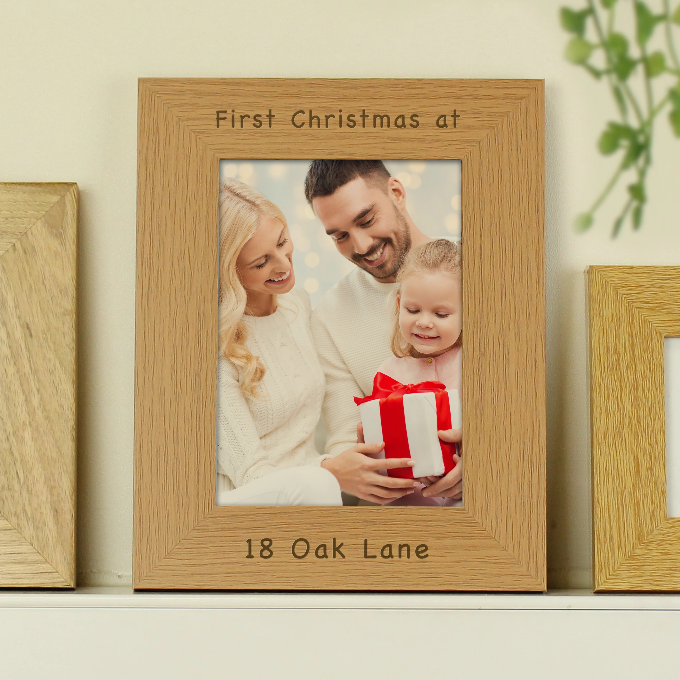 Personalised 5x7 Potrait Wooden Photo Frame - Image 2