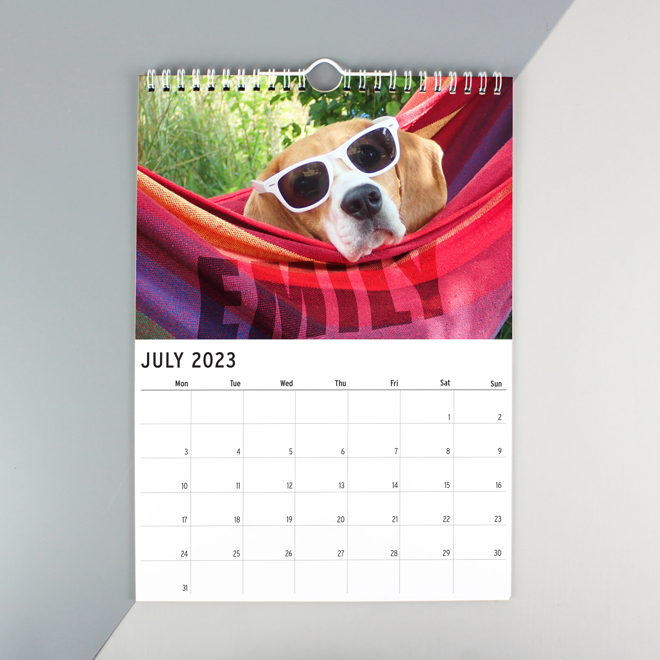 Personalised A4 Barking Mad Calendar - Image 2
