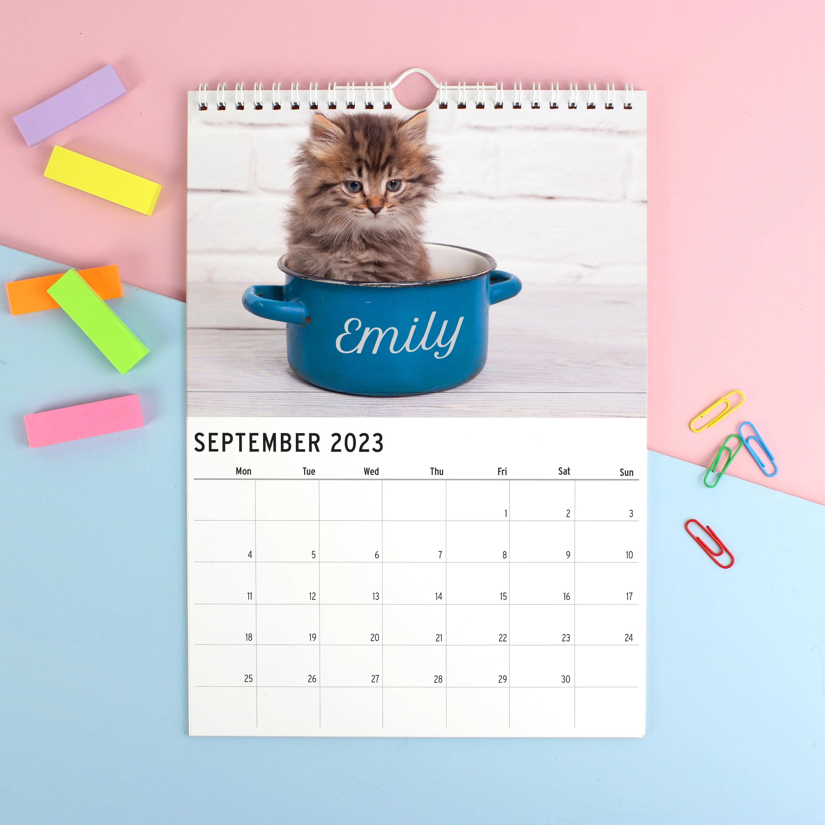 Personalised A4 Cats & Kittens Calendar - Image 3