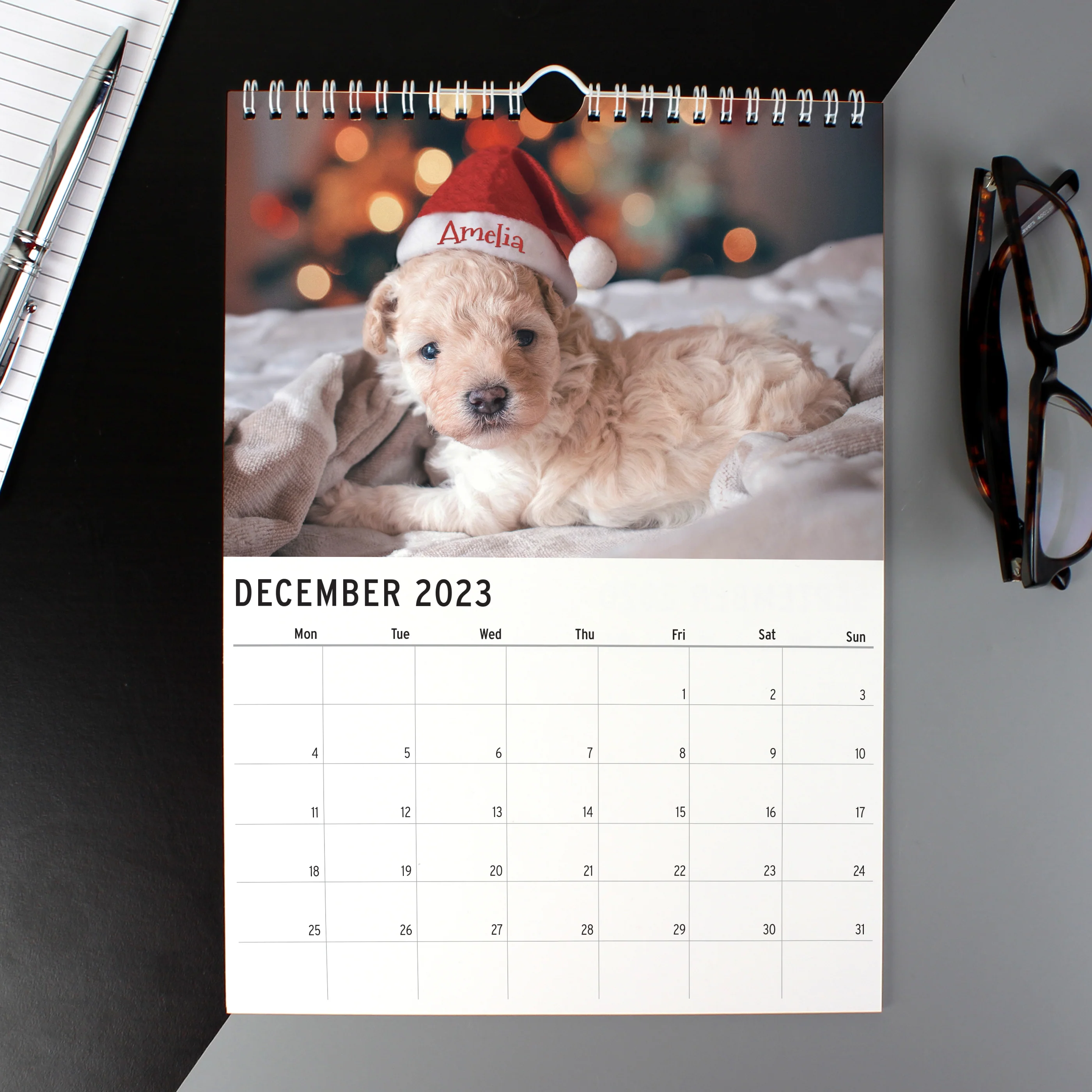 Personalised A4 Cute Animals Calendar - Image 4