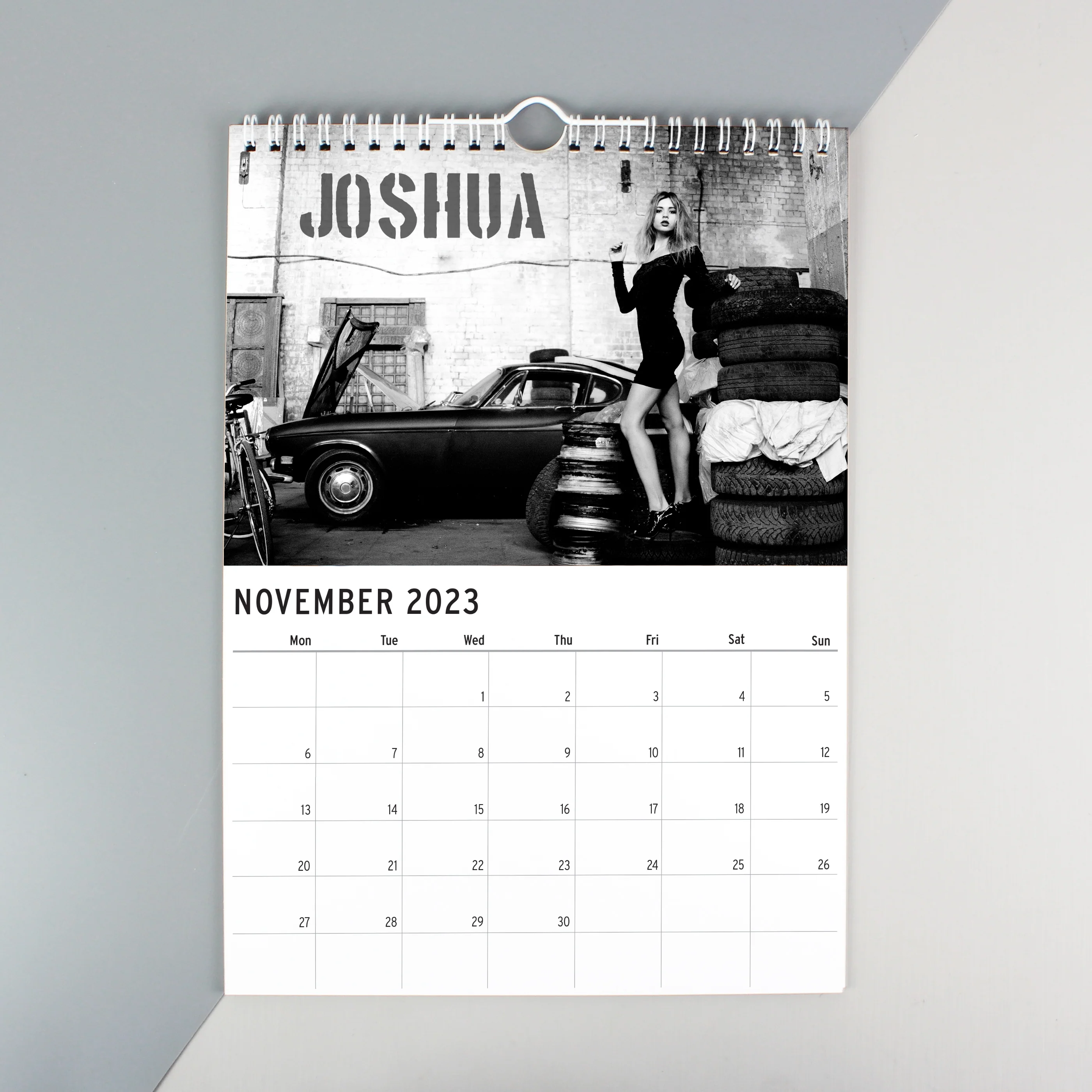 Personalised A4 Hot Chicks Calendar - Image 2