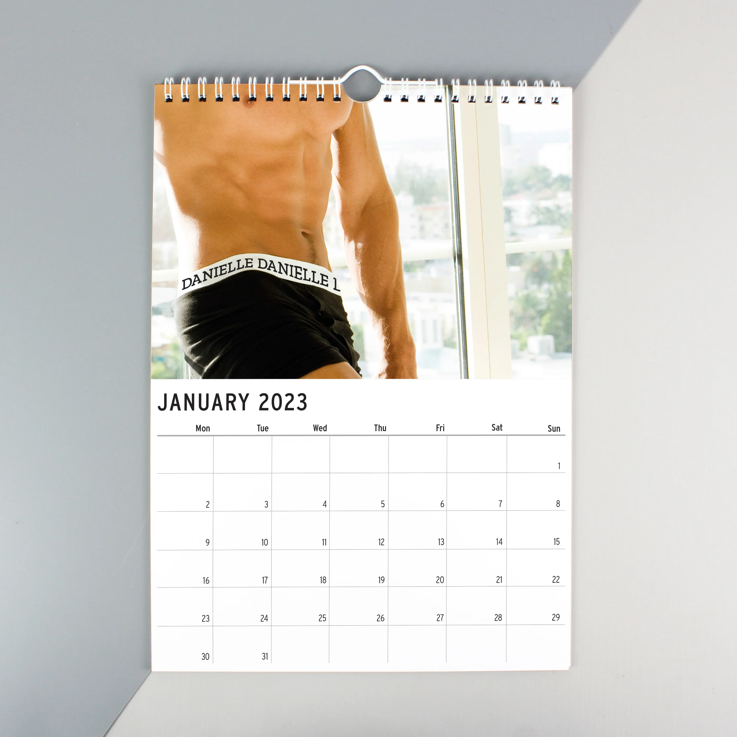 Personalised A4 Hot Hunks Calendar - Image 2