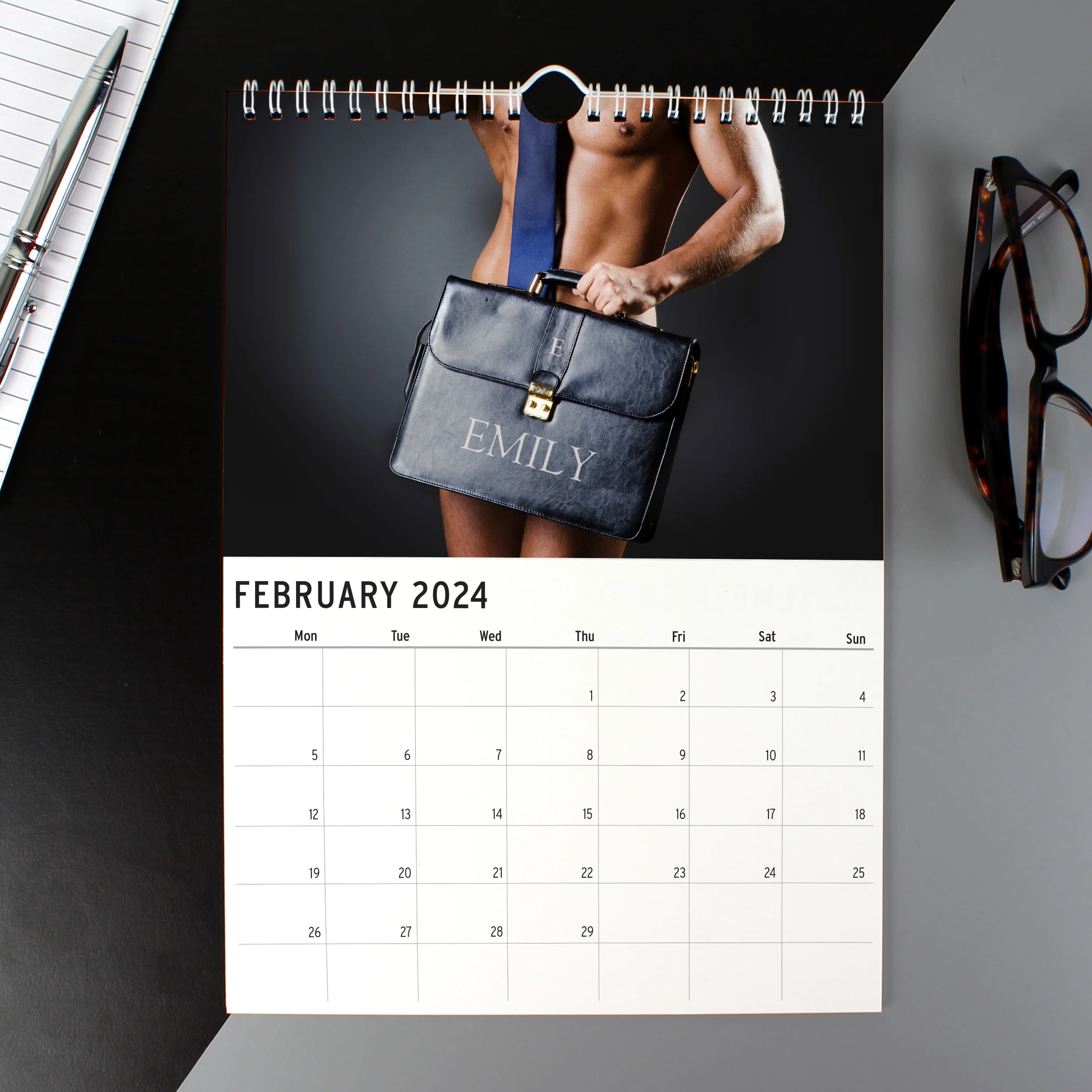 Personalised A4 Hot Hunks Calendar - Image 7