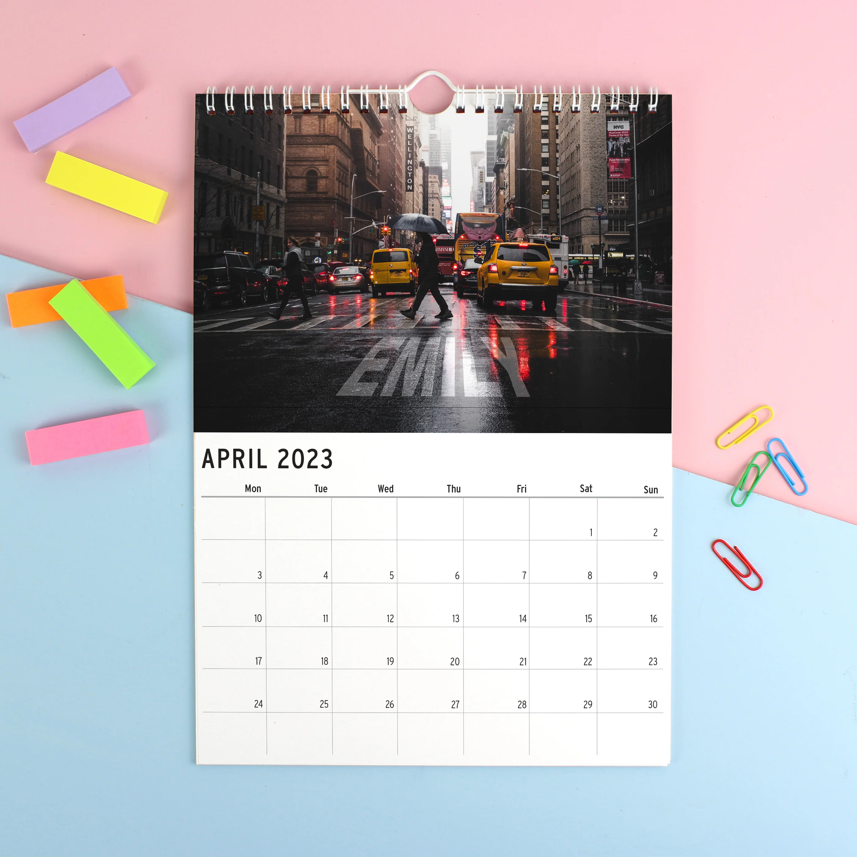 Personalised A4 New York Calendar - Image 4