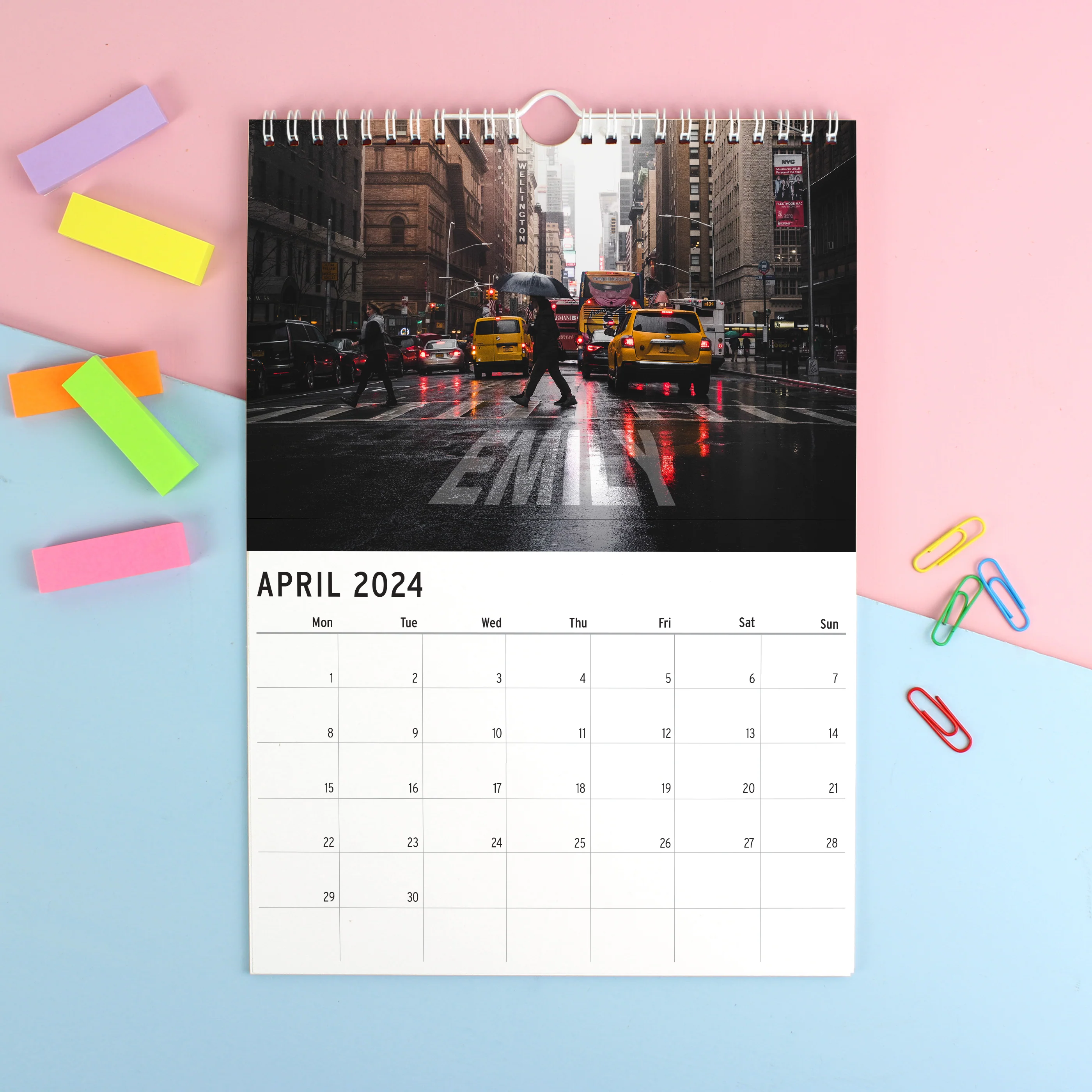 Personalised A4 New York Calendar - Image 7