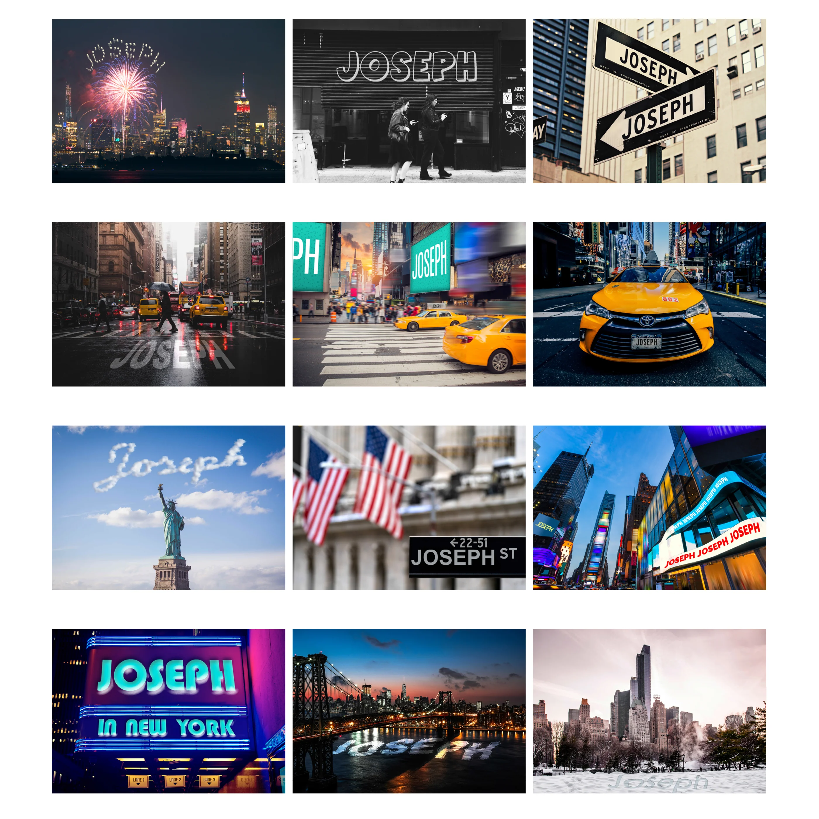 Personalised A4 New York Calendar - Image 9