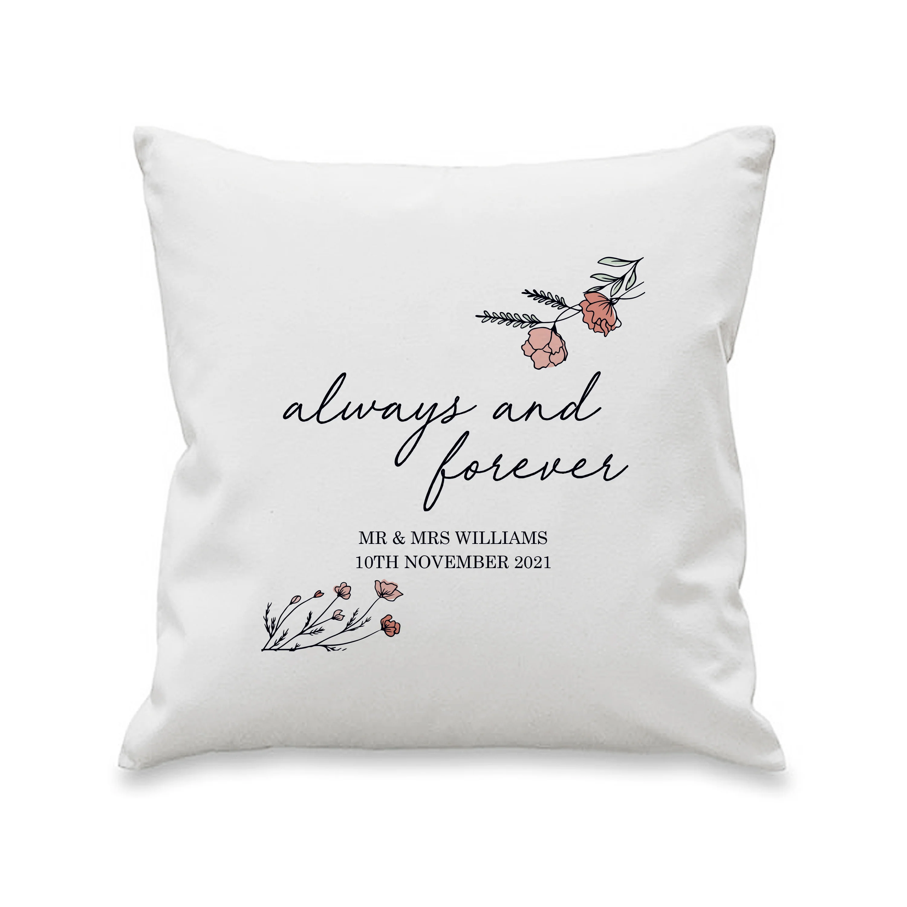Personalised Always and Forever Cushion - Image 2