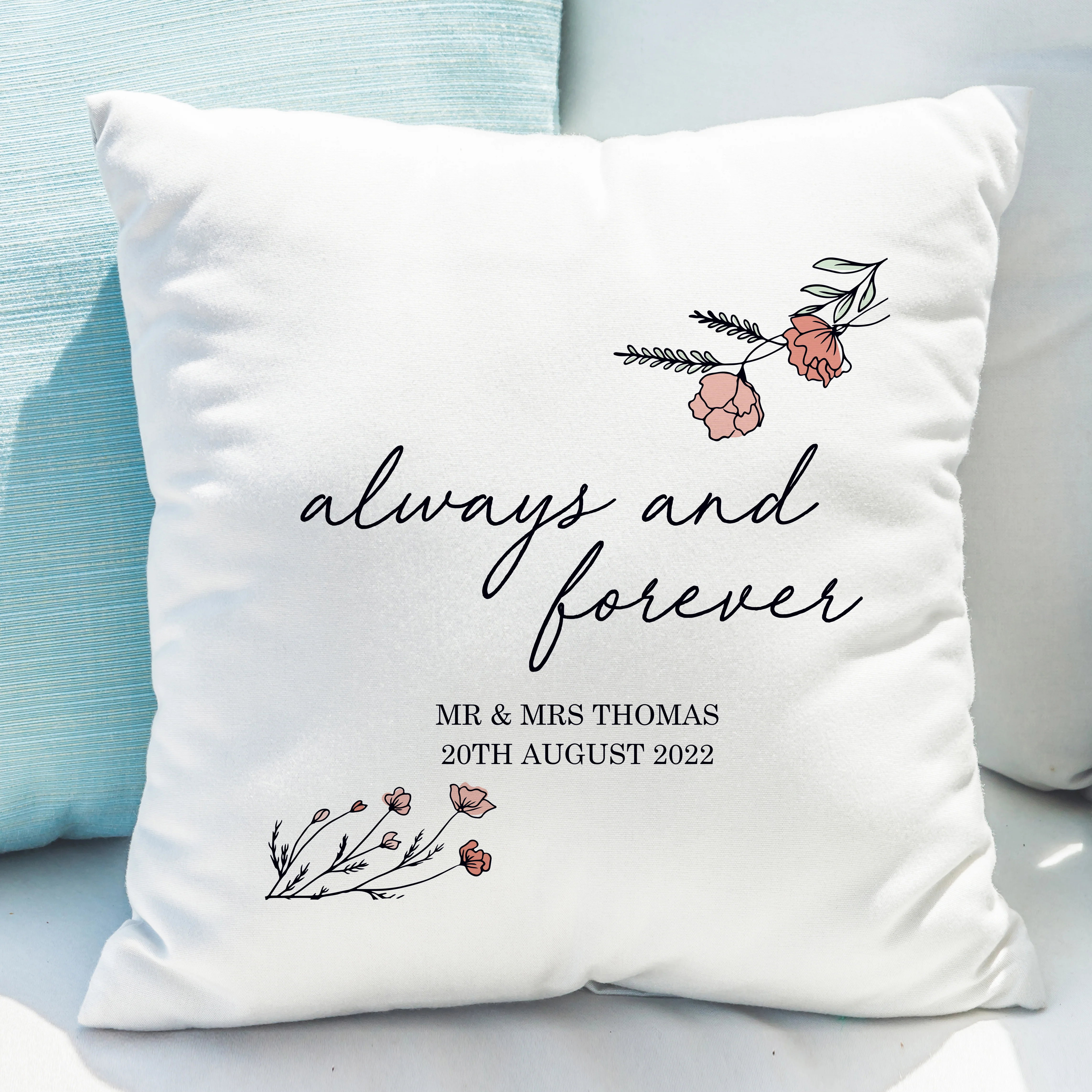 Personalised Always and Forever Cushion - Image 3