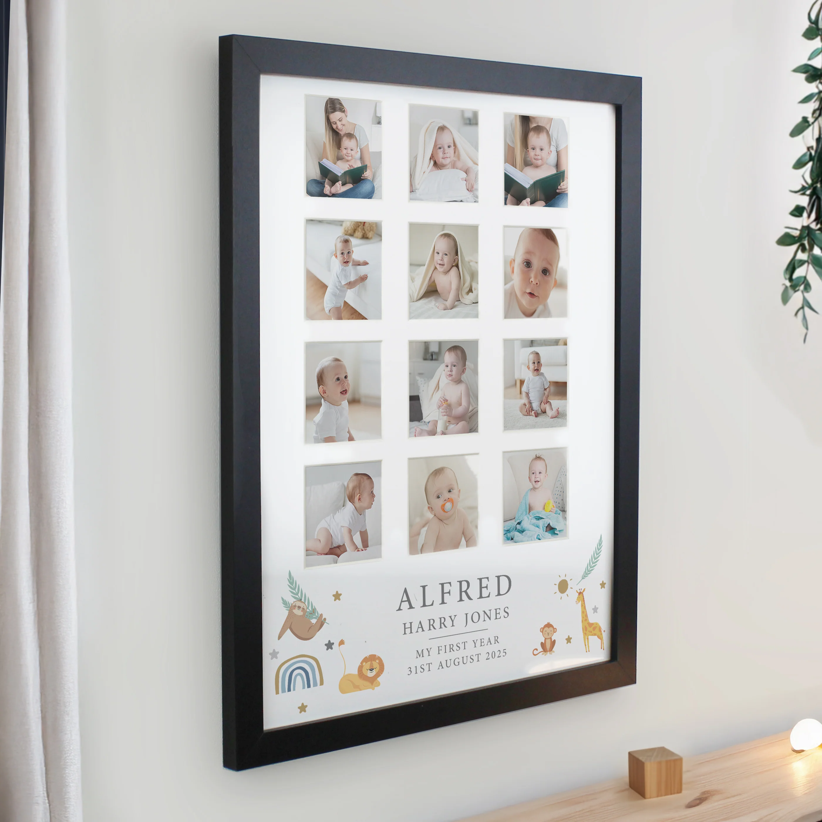 Personalised Animals Black Multi Photo Frame - Image 2