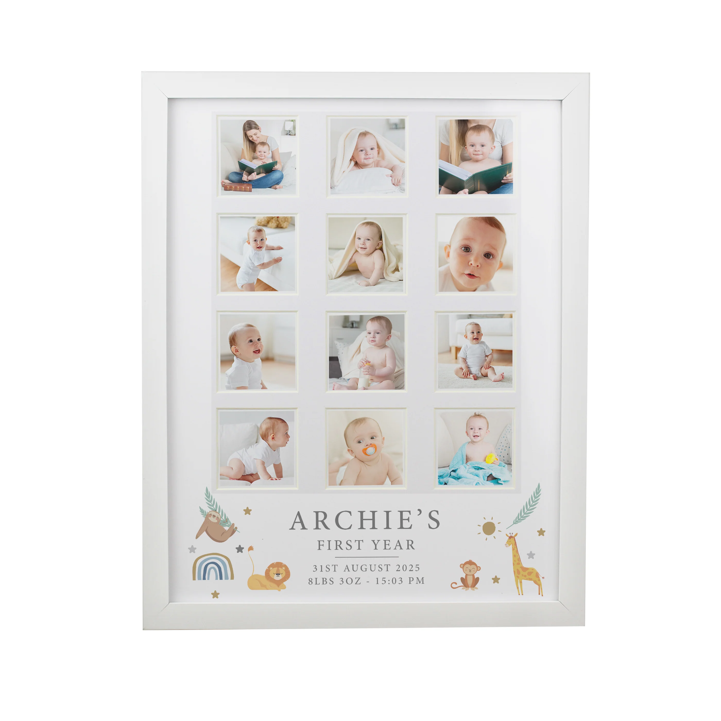 Personalised Animals White Multi Photo Frame - Image 5
