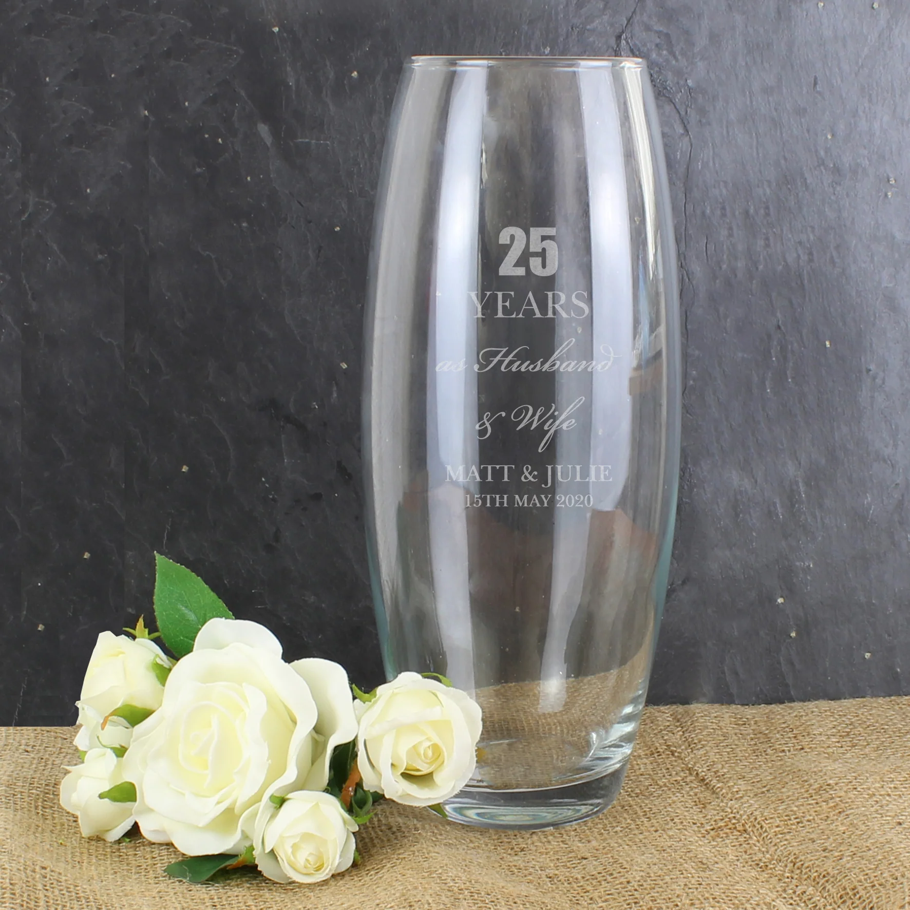 Personalised Anniversary Bullet Vase - Image 3
