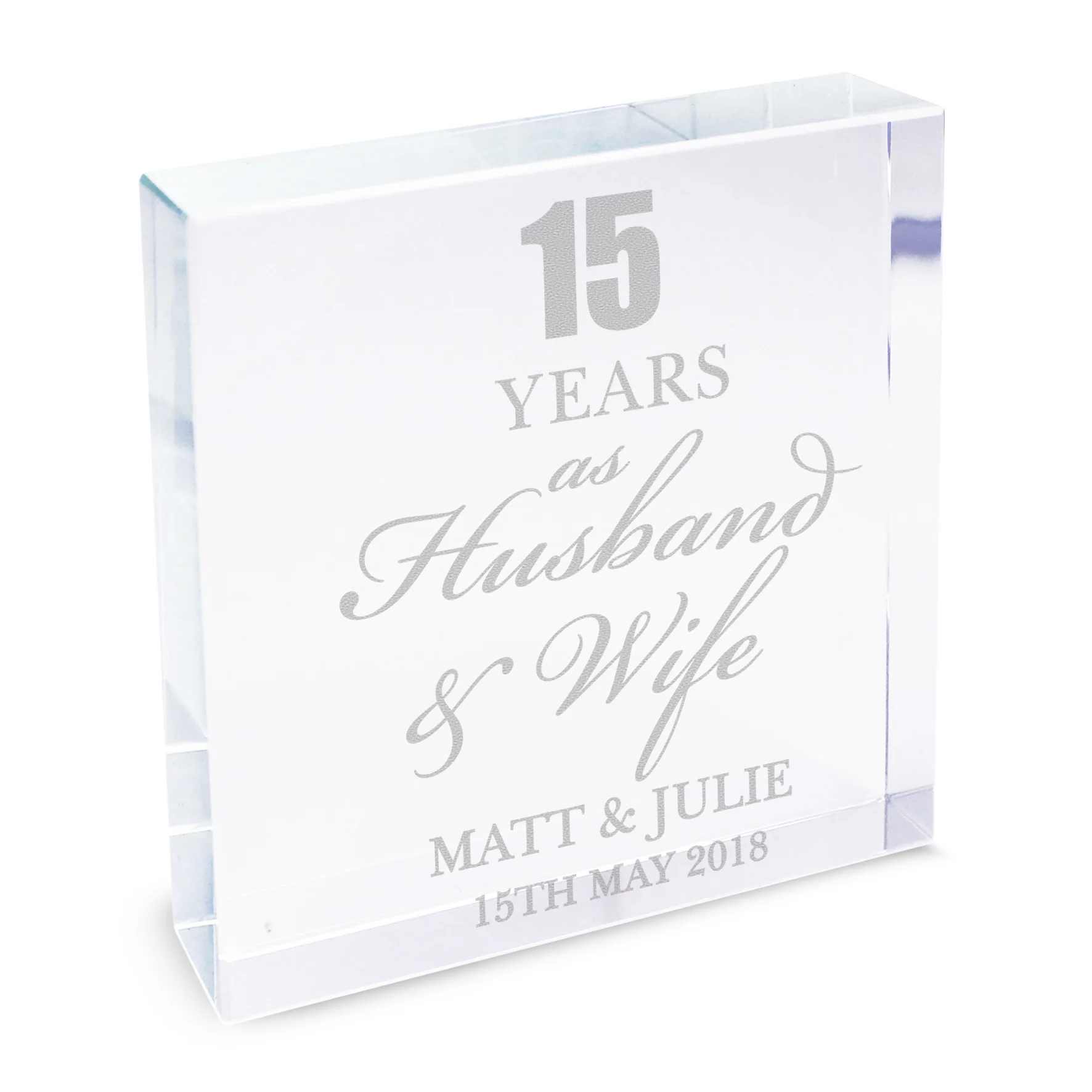 Personalised Anniversary Crystal Token - Image 2