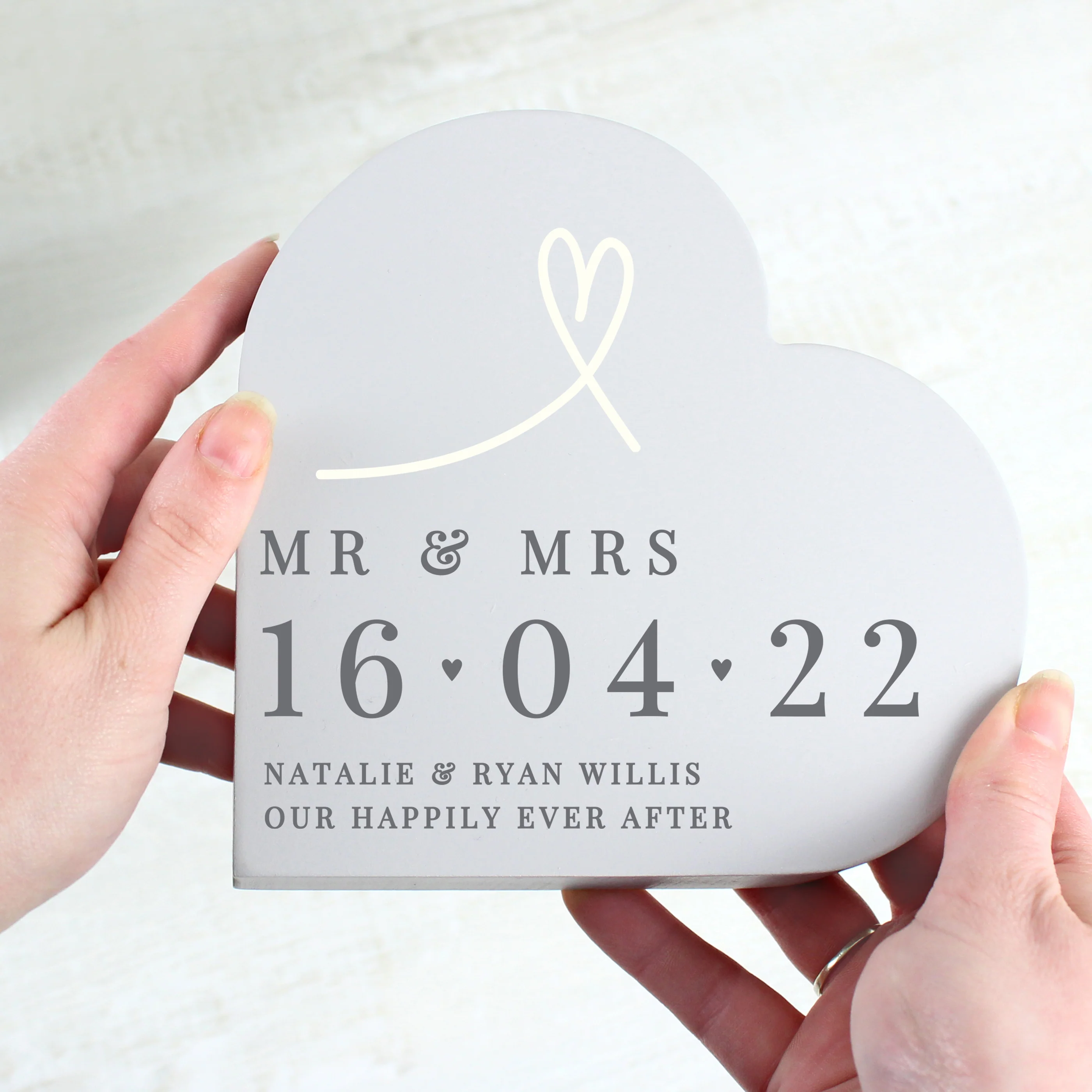 Personalised Anniversary Heart Ornament - Image 2
