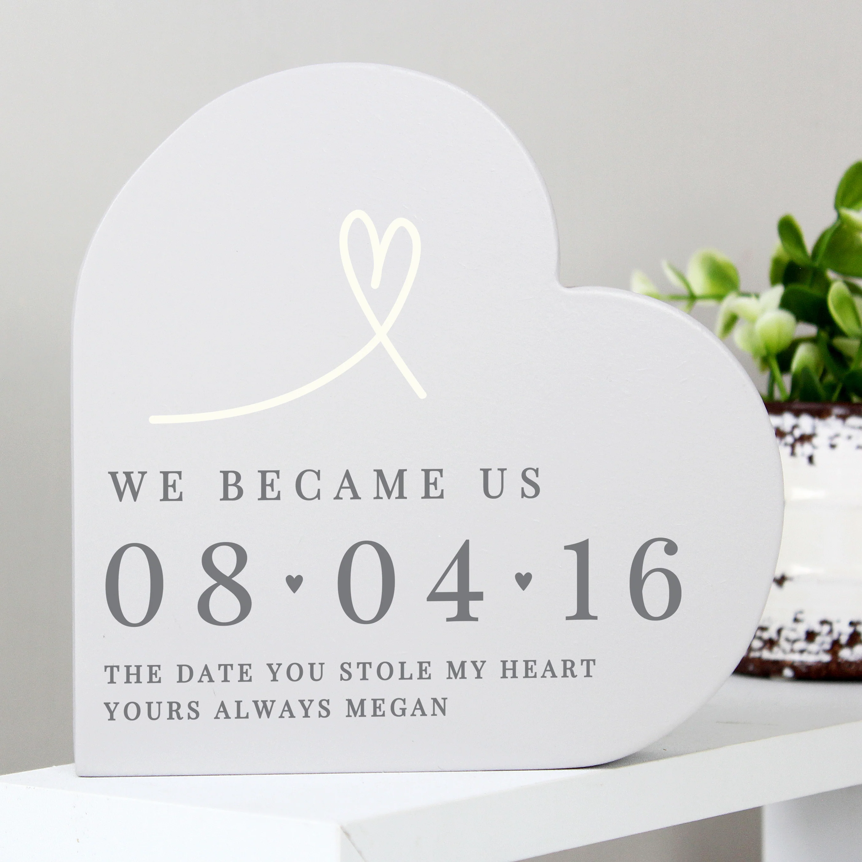 Personalised Anniversary Heart Ornament - Image 3