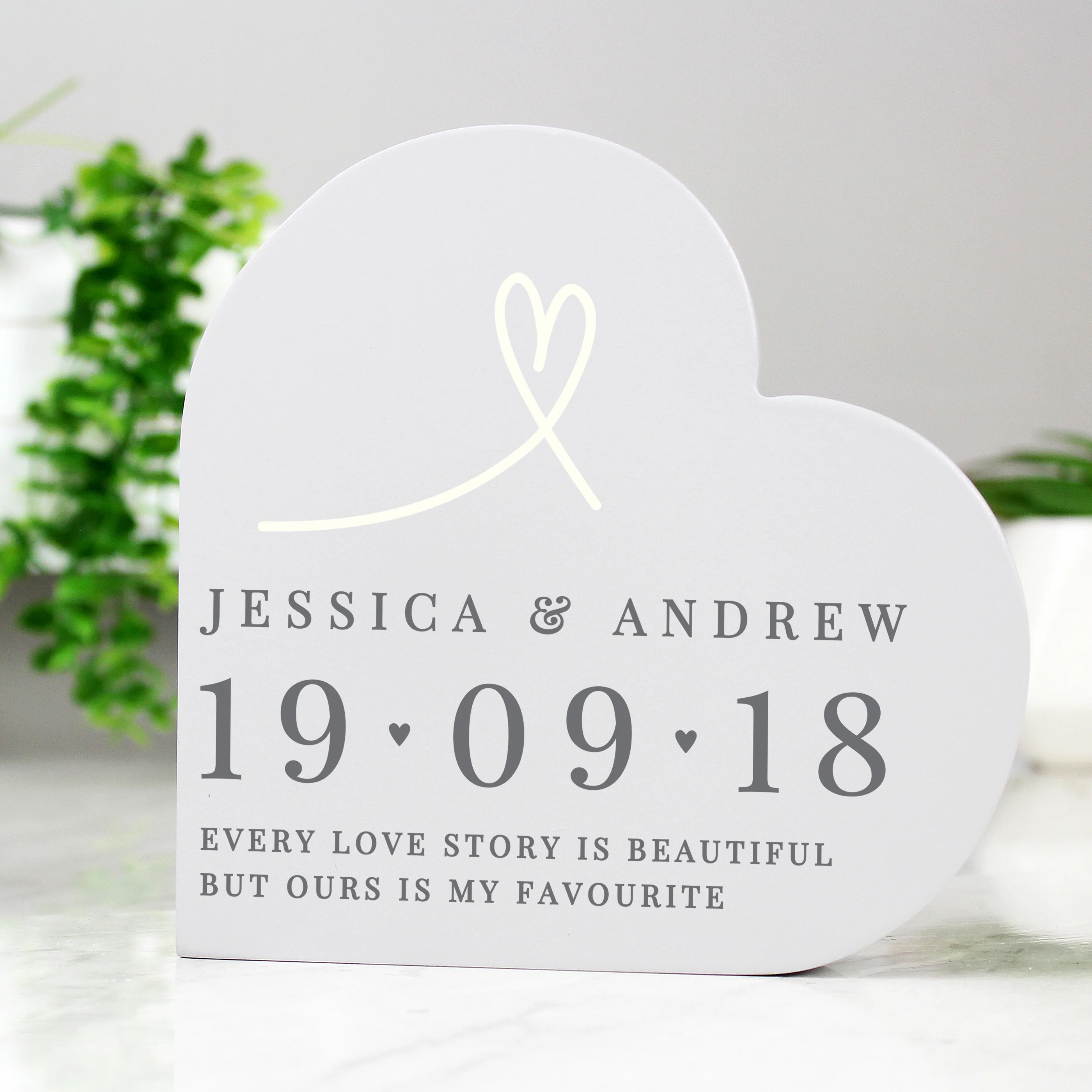 Personalised Anniversary Heart Ornament - Image 7