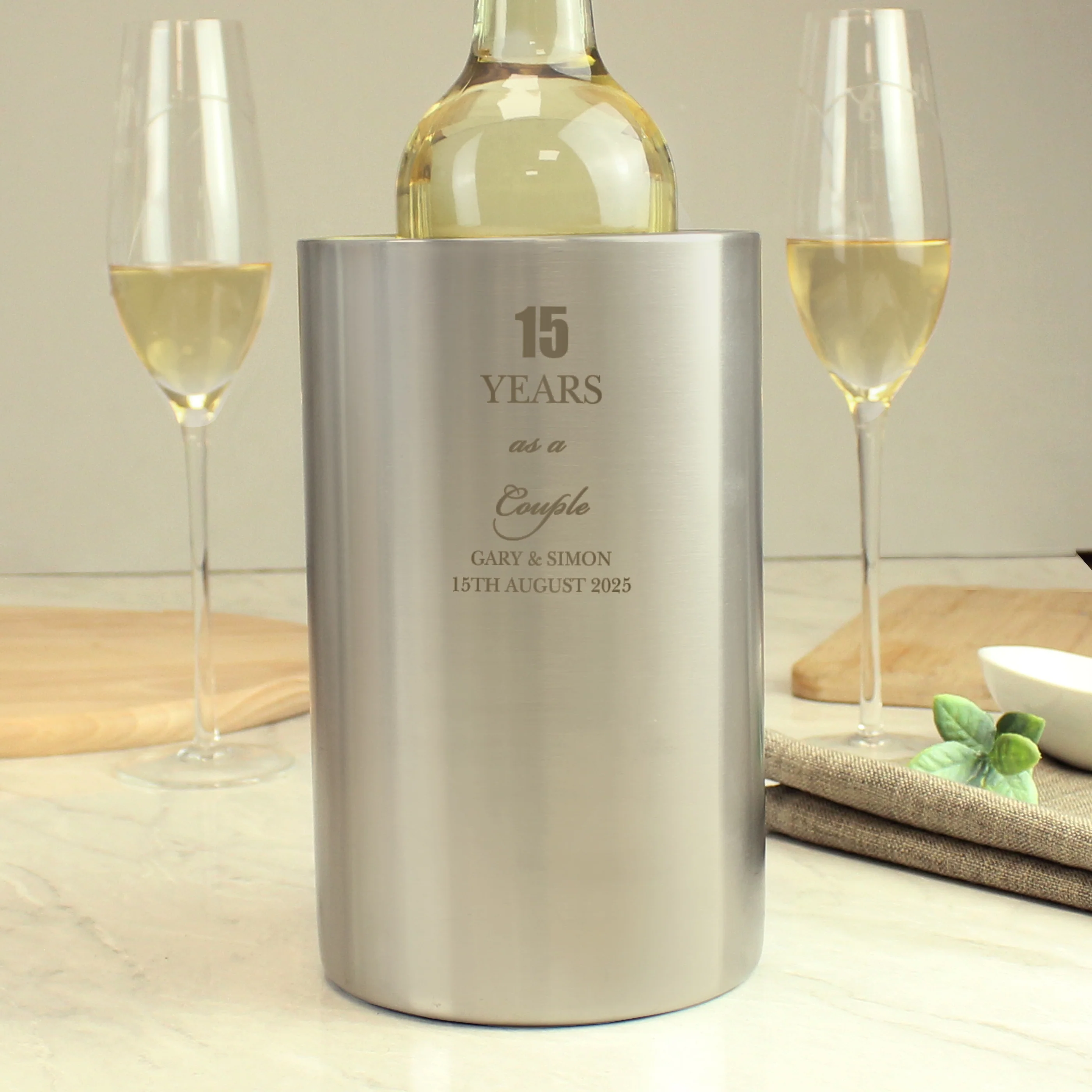 Personalised Anniversary Wine Cooler - Image 3