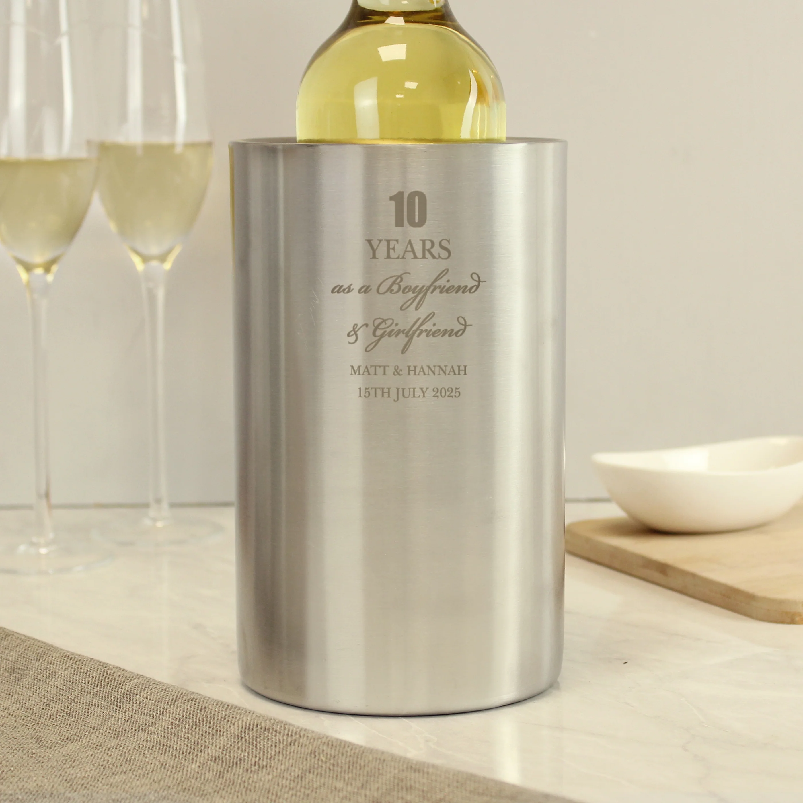 Personalised Anniversary Wine Cooler - Image 4
