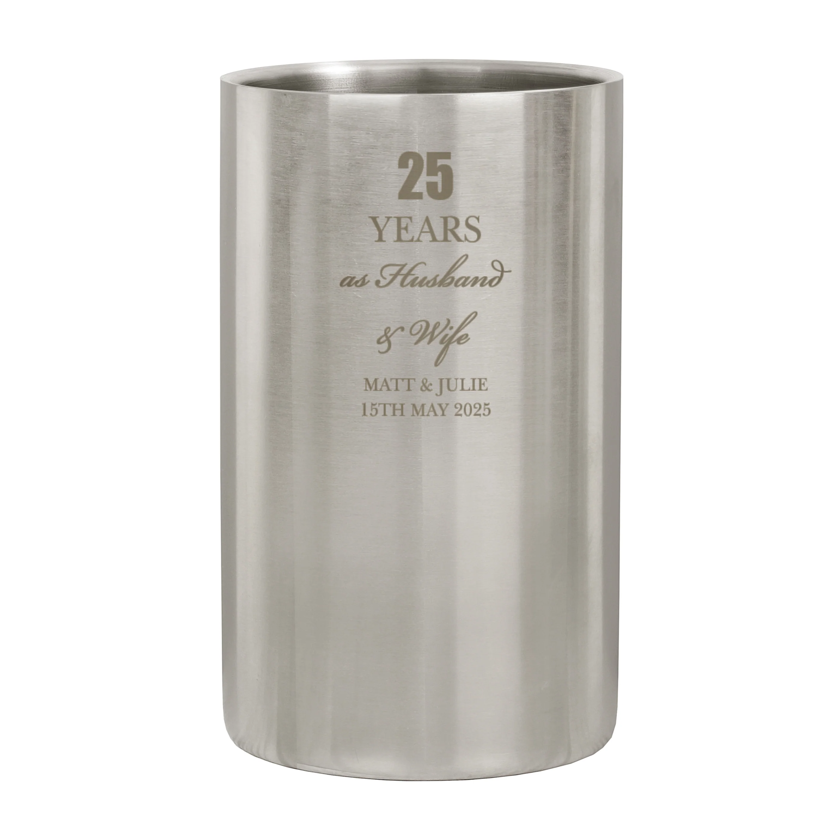 Personalised Anniversary Wine Cooler - Image 5