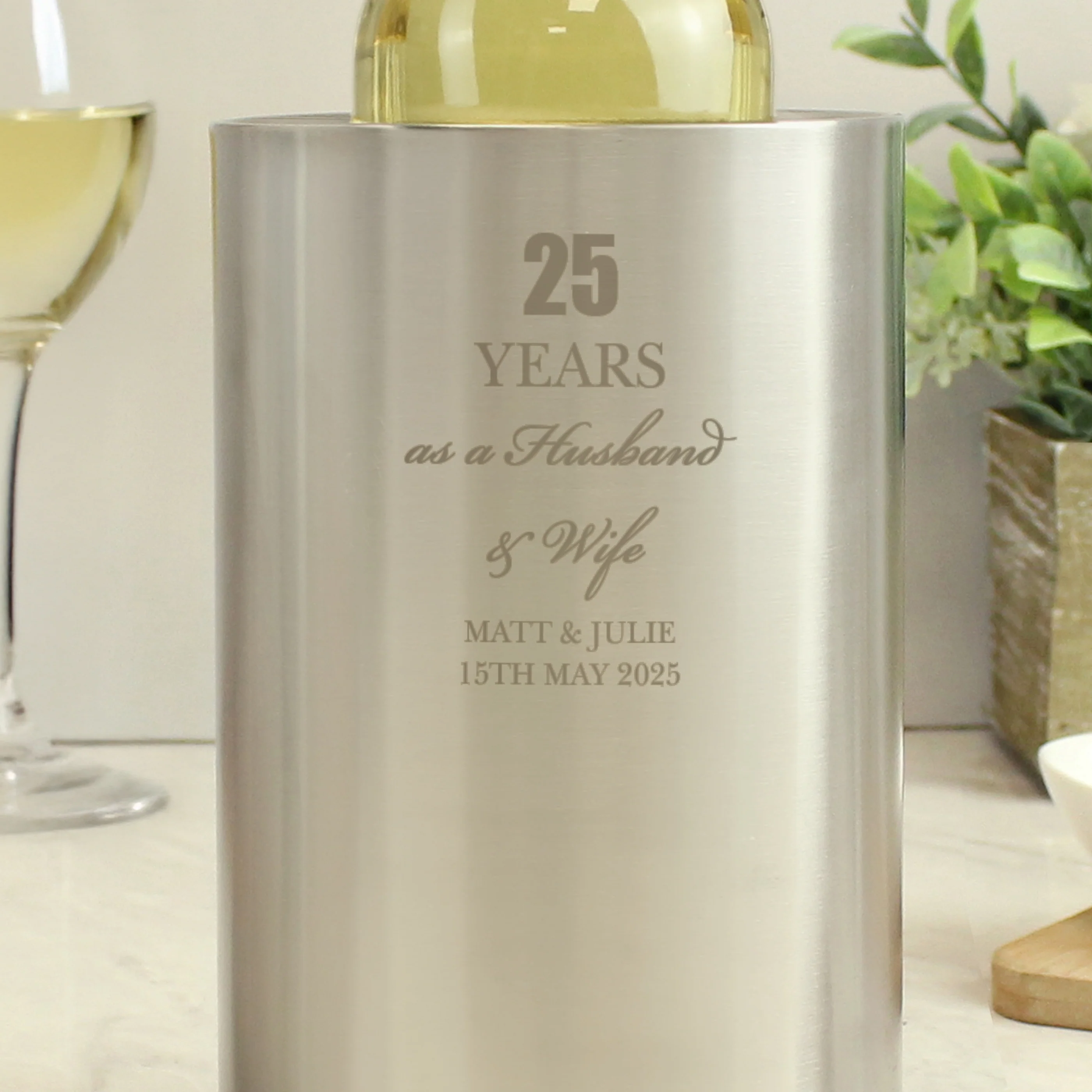 Personalised Anniversary Wine Cooler - Image 6
