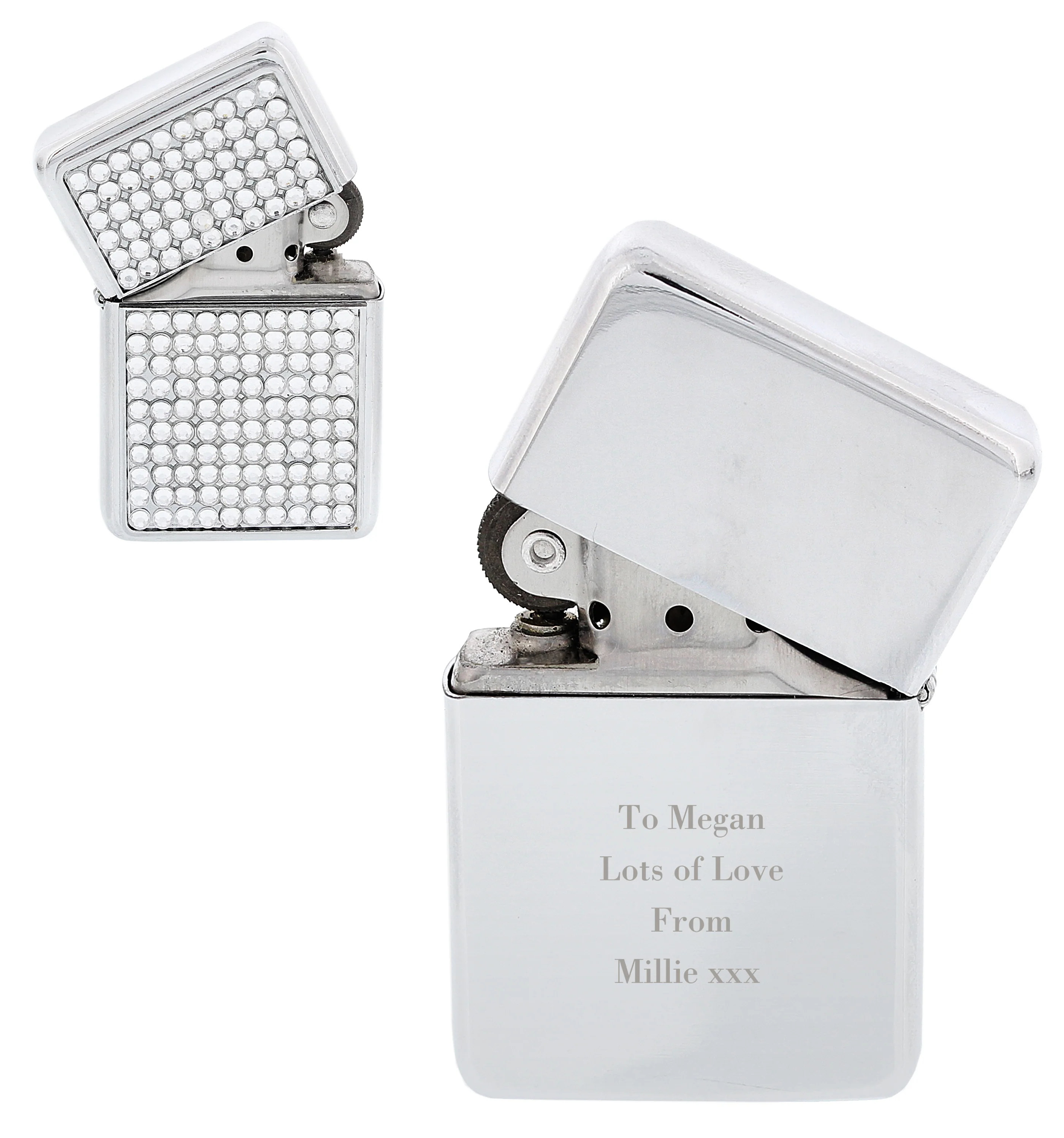 Personalised Any Message Diamante Lighter - Image 2