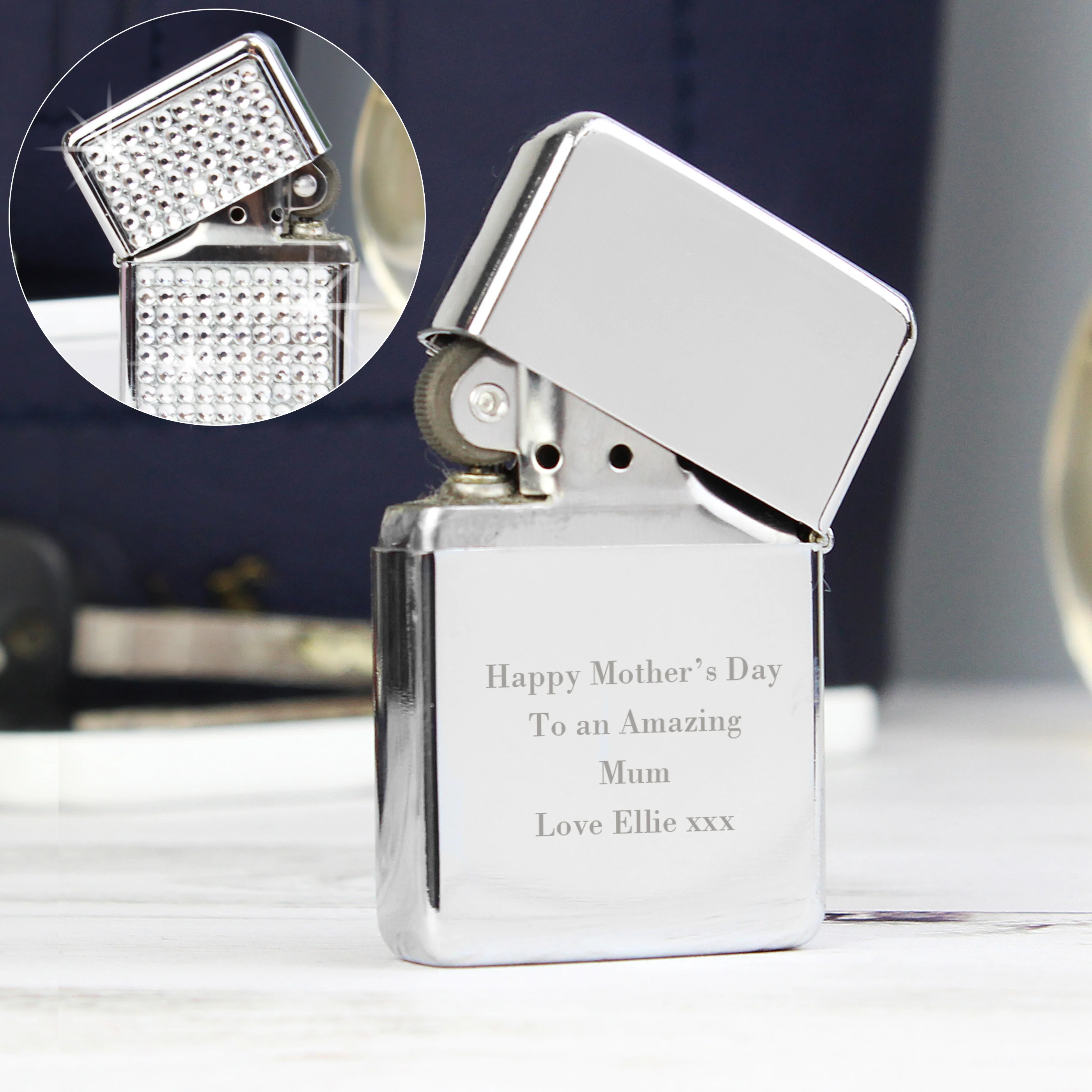 Personalised Any Message Diamante Lighter - Image 5