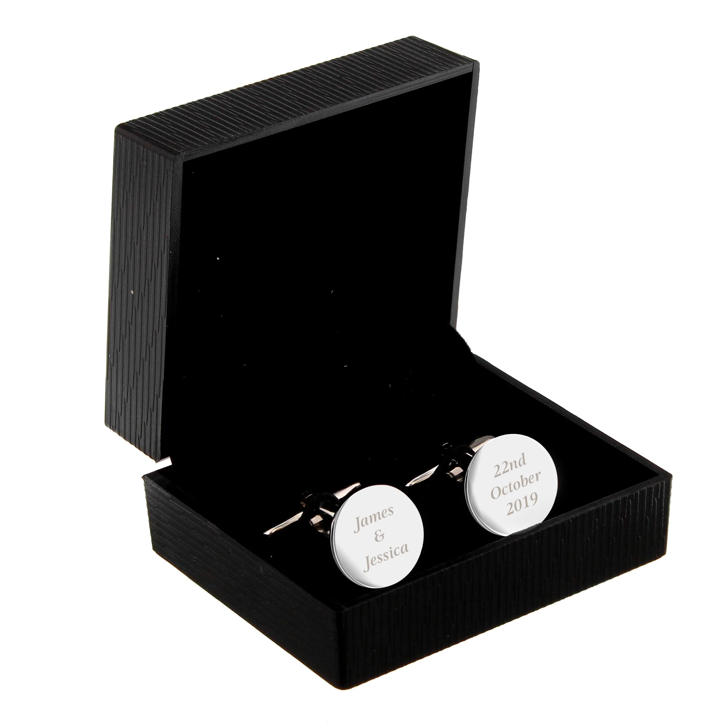 Personalised Any Message Round Cufflinks - Image 4