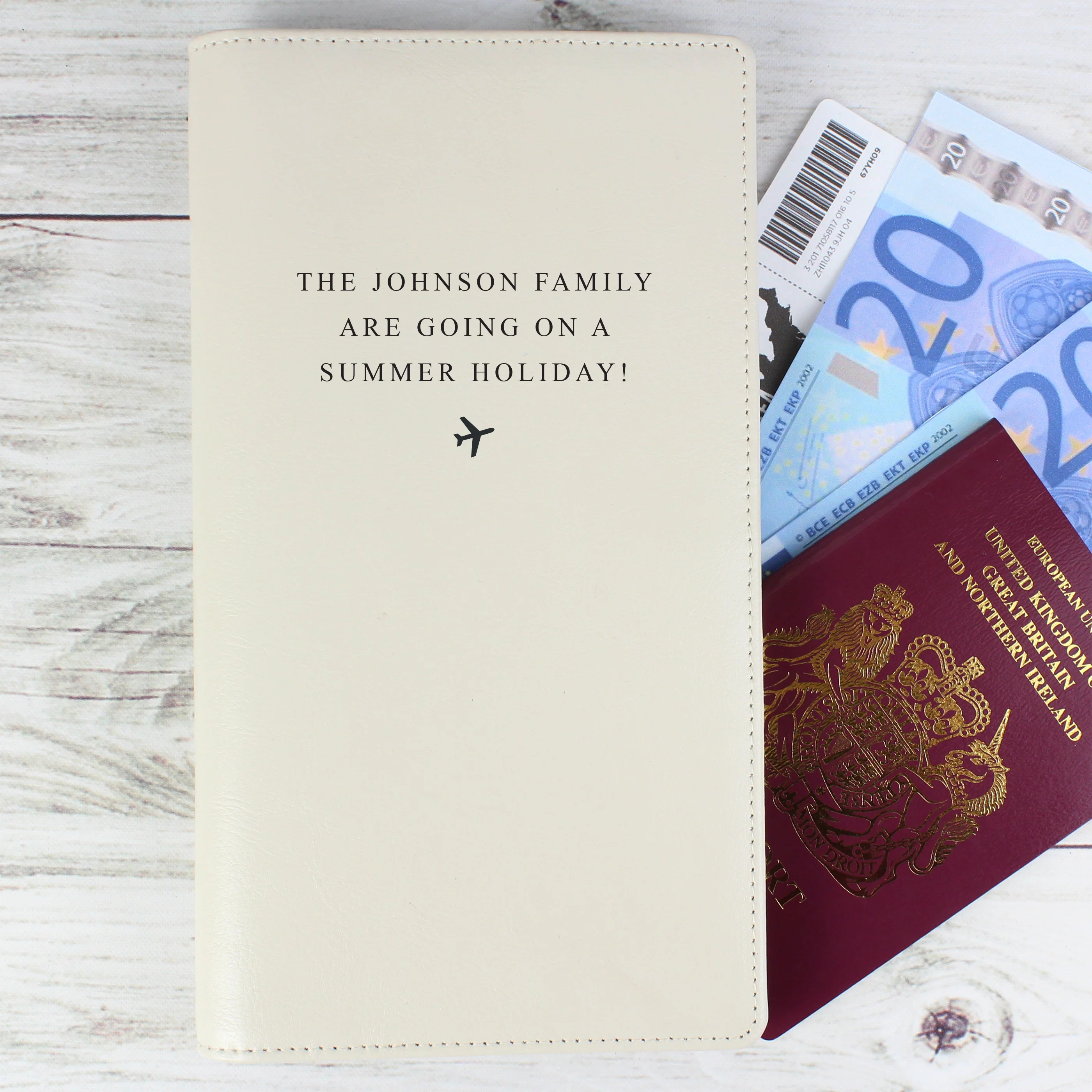 Personalised Any Message Travel Document Holder - Image 3