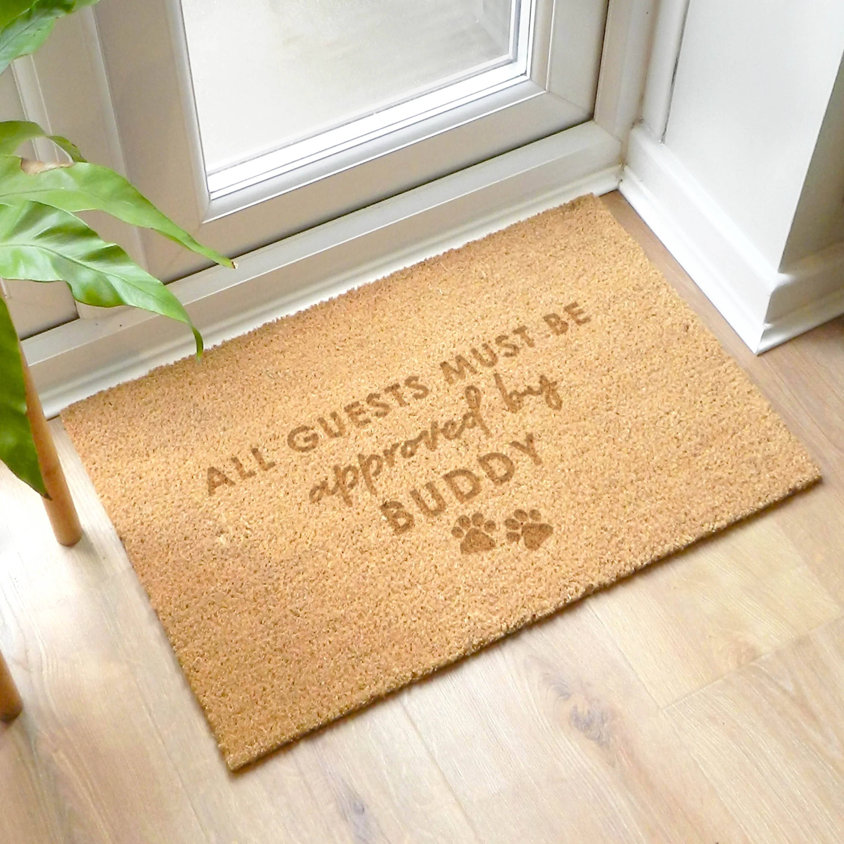 Personalised Approved By The Pet Rectangle Indoor Doormat - Image 2
