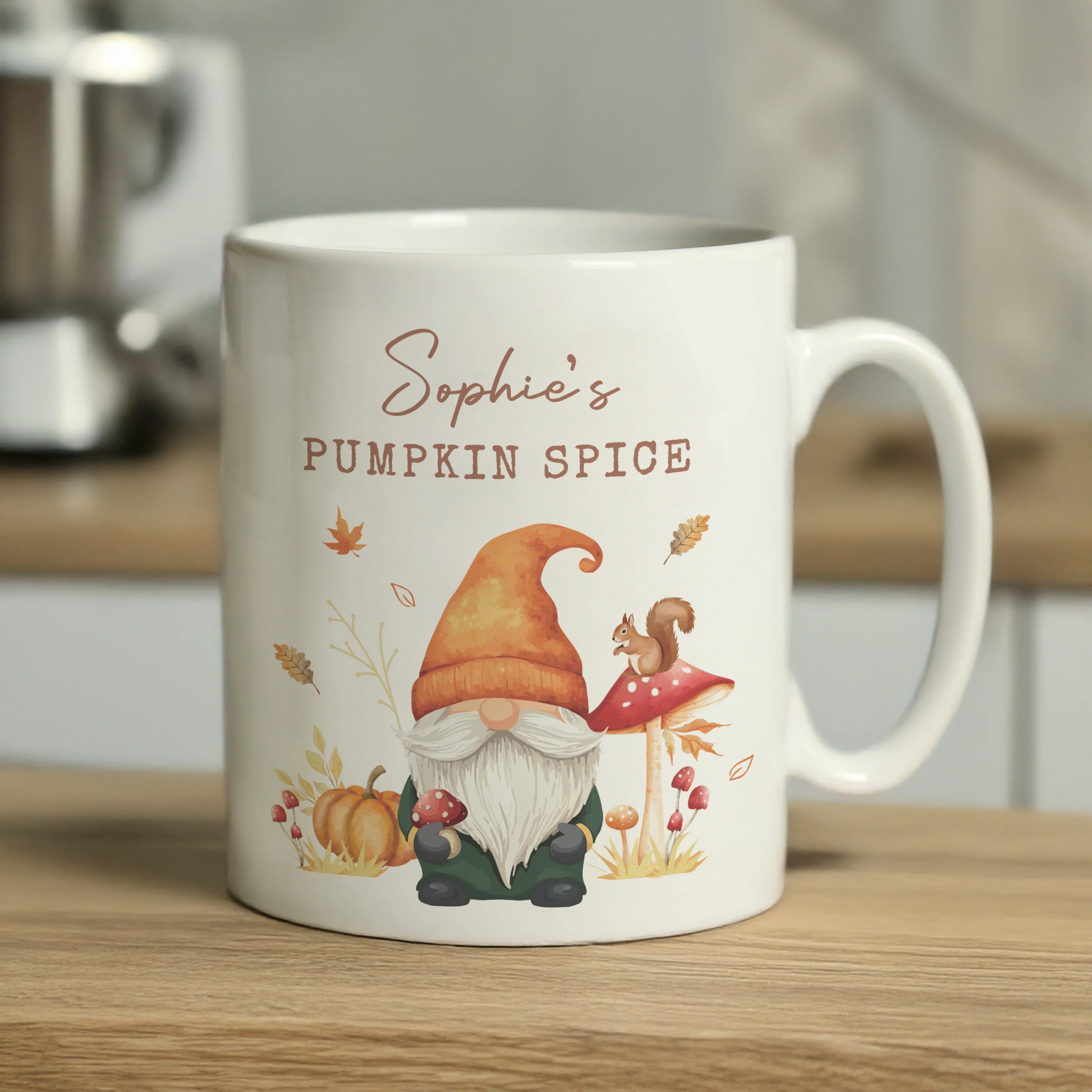 Personalised Autumn Gonk Mug - Image 3