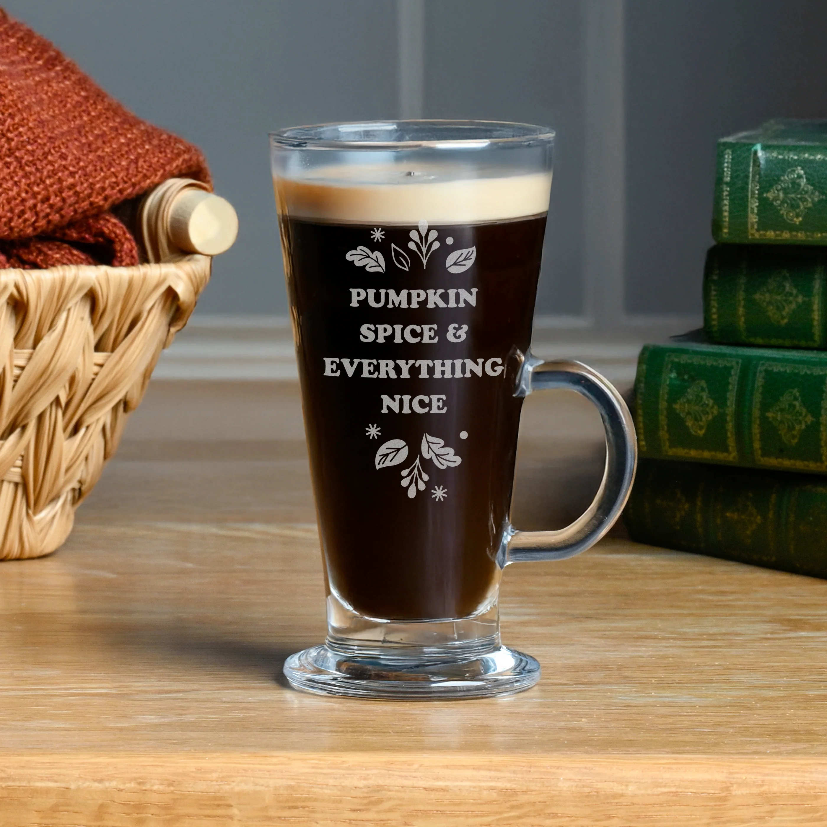 Personalised Autumn Latte Glass - Image 3