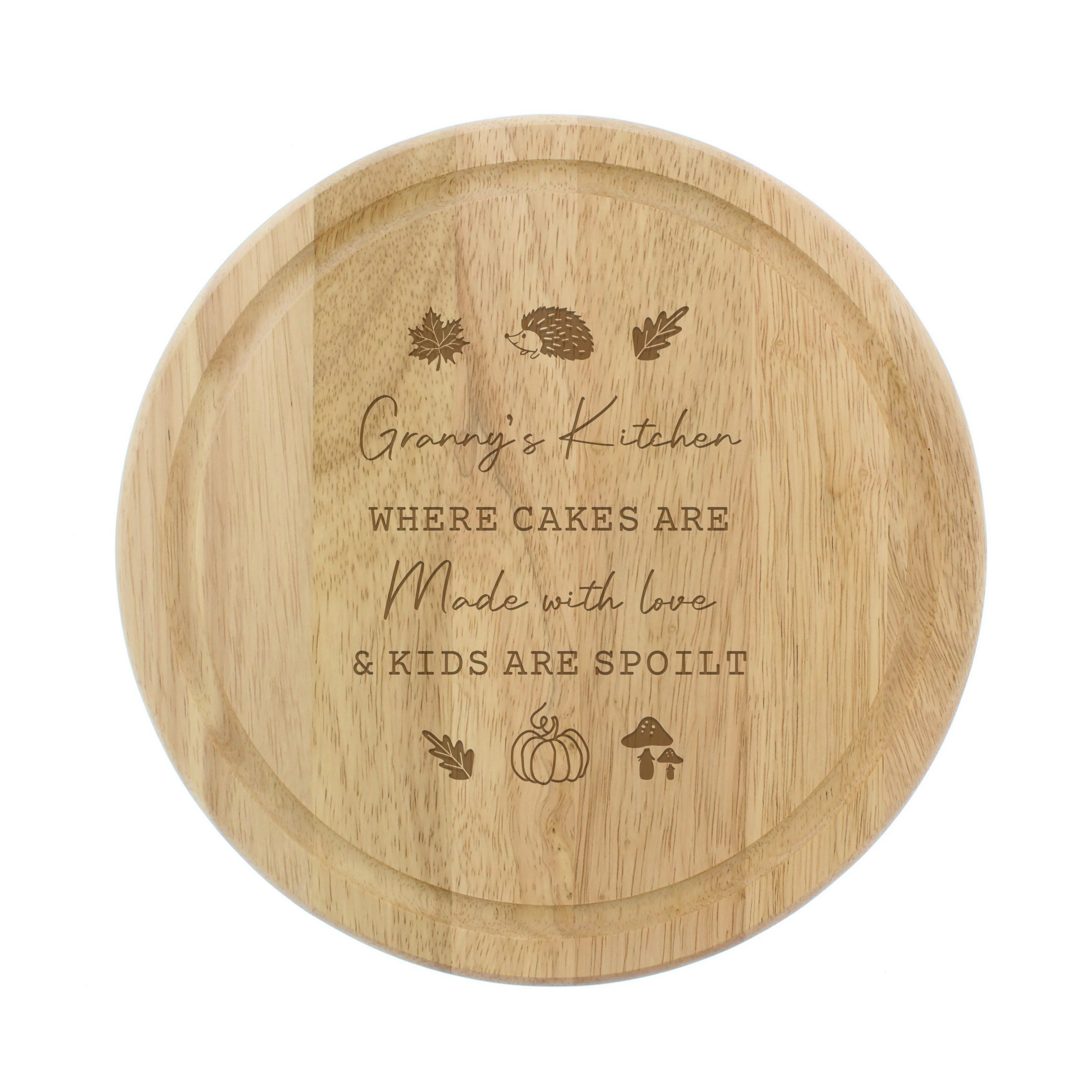 Personalised Autumn Wooden Chopping Board - Image 4