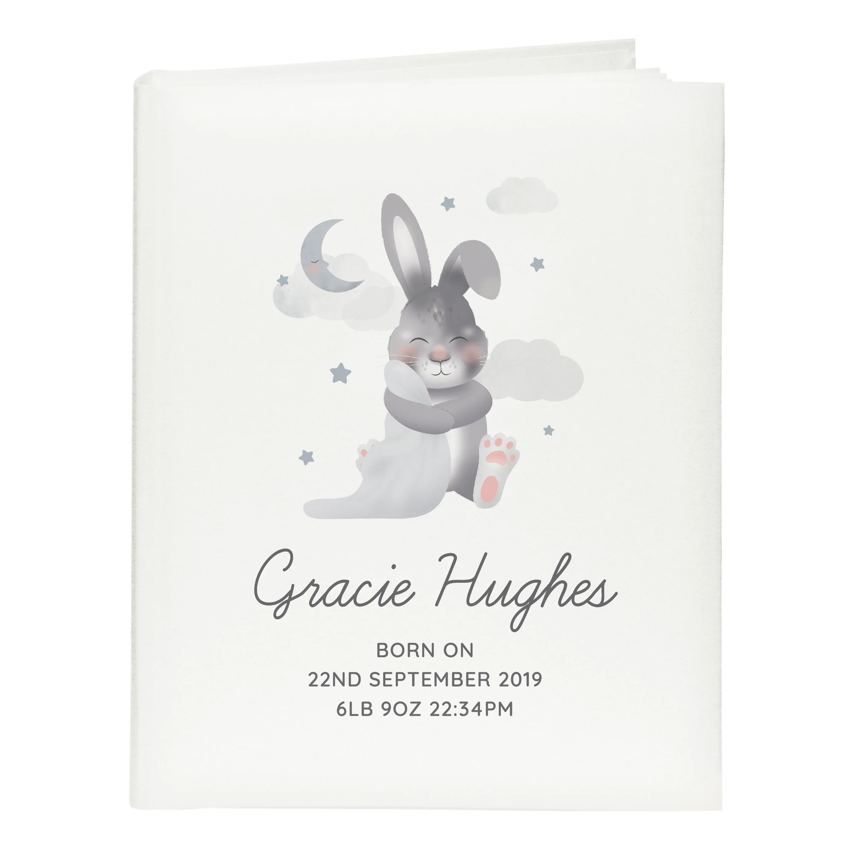 Personalised Baby Bunny Square Photo Album - Image 2