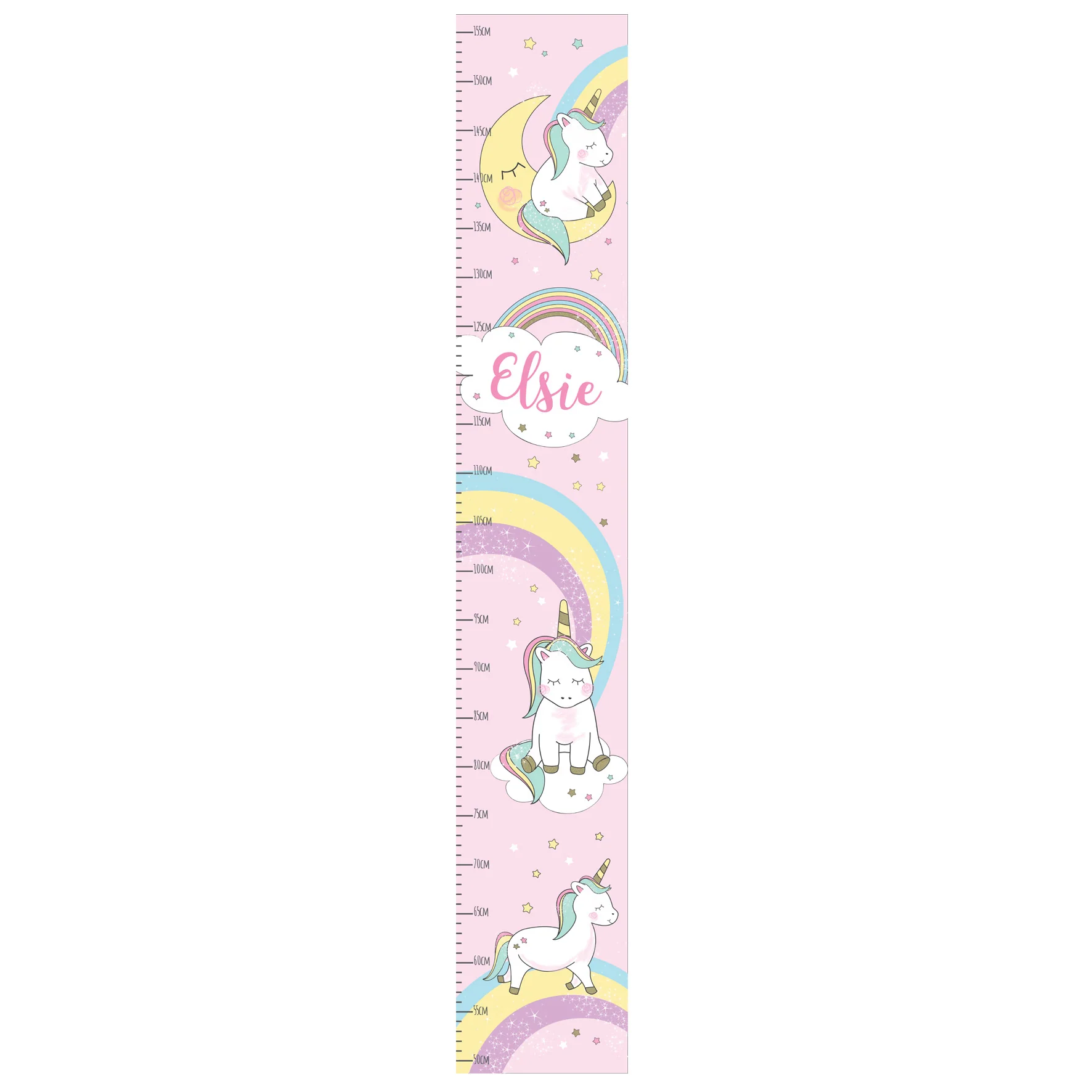 Personalised Baby Unicorn Height Chart - Image 2