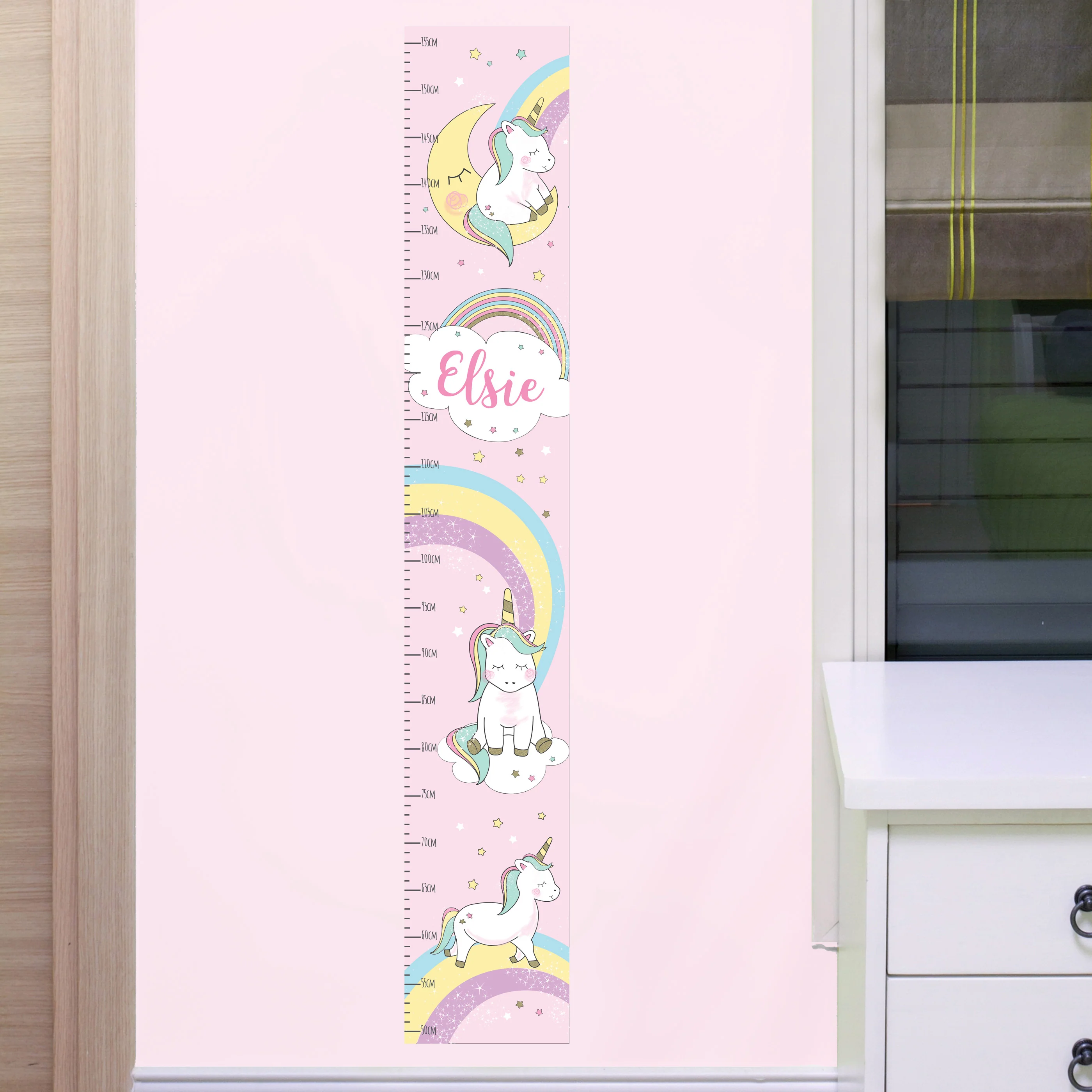 Personalised Baby Unicorn Height Chart - Image 3