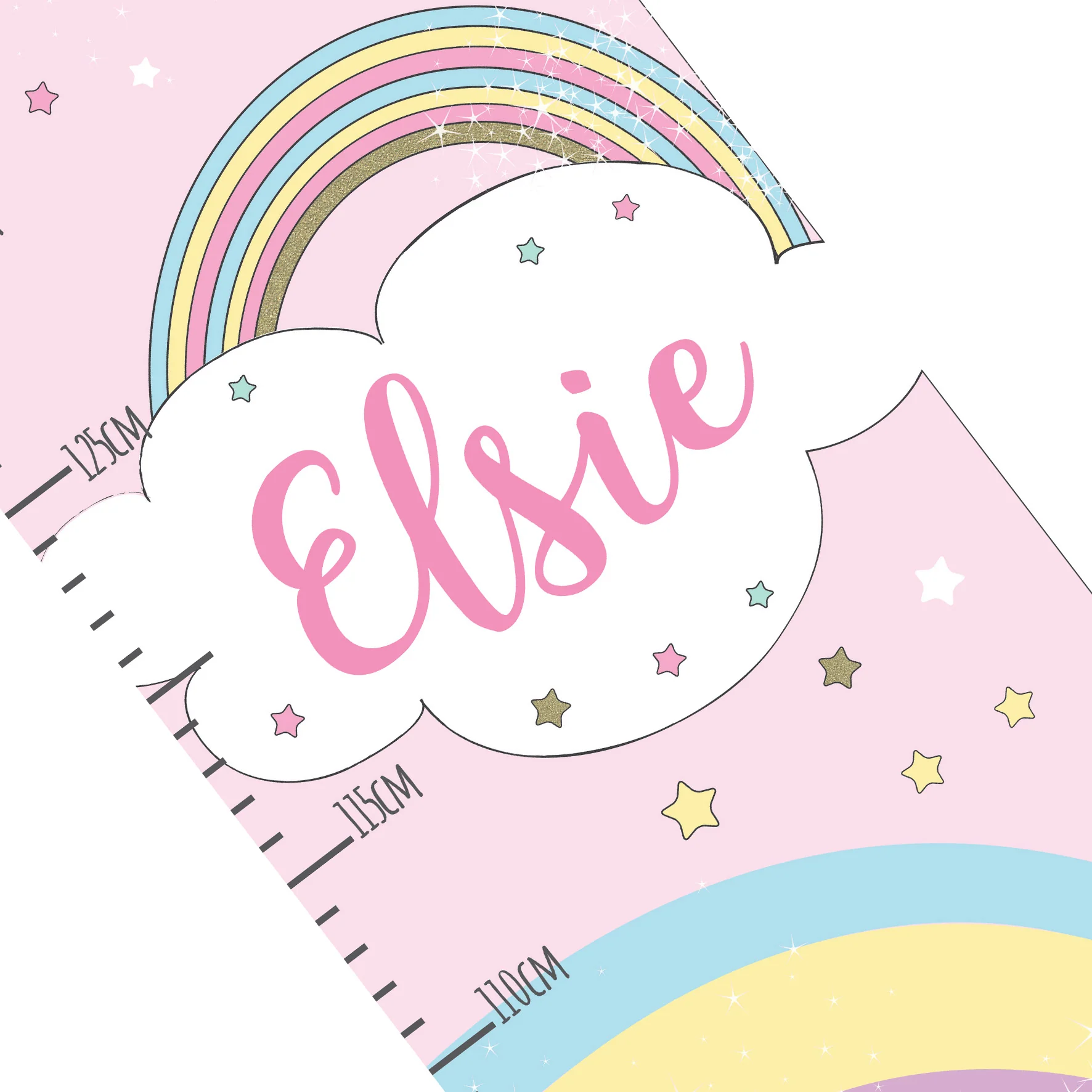 Personalised Baby Unicorn Height Chart - Image 6