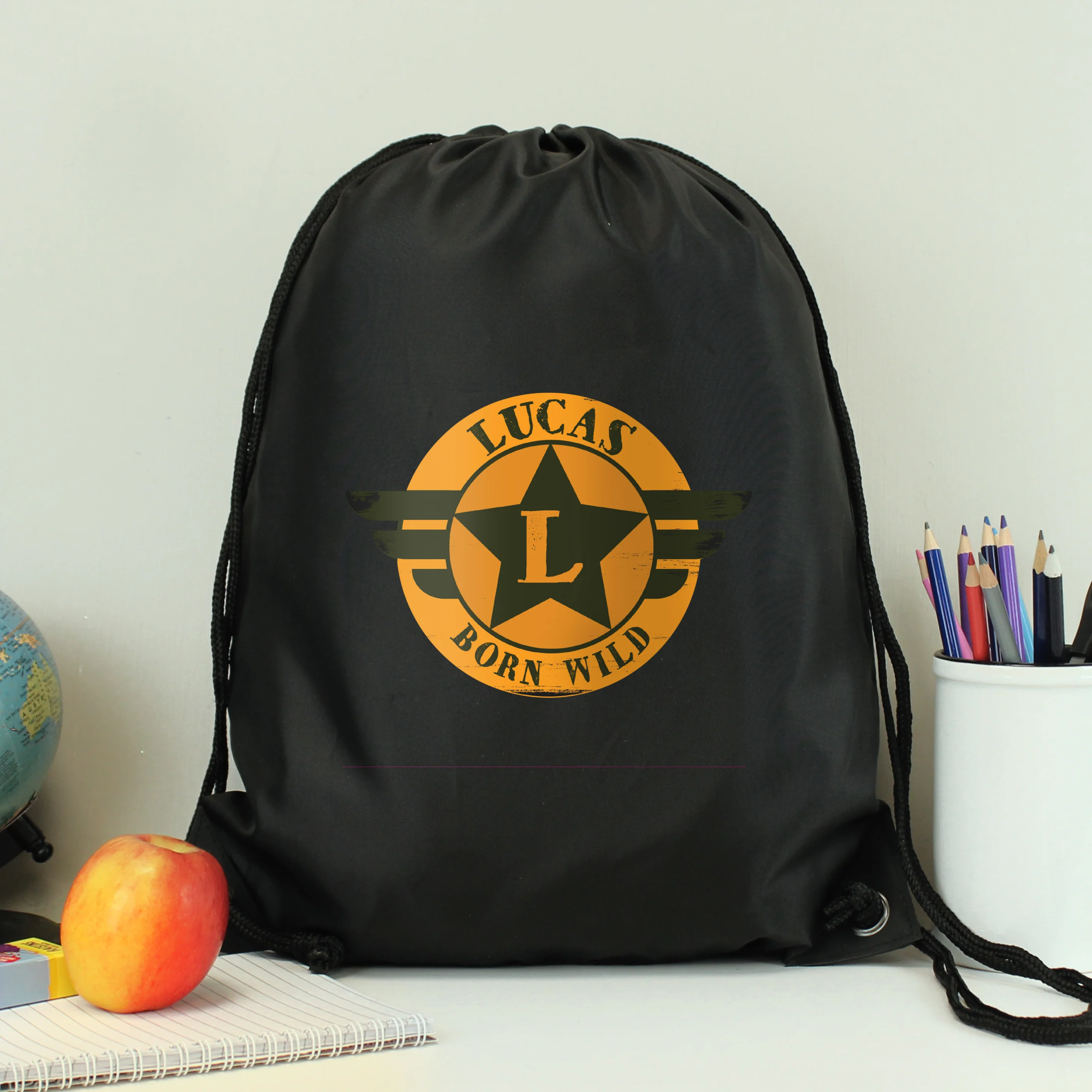 Personalised Badge Black Kit Bag - Image 4