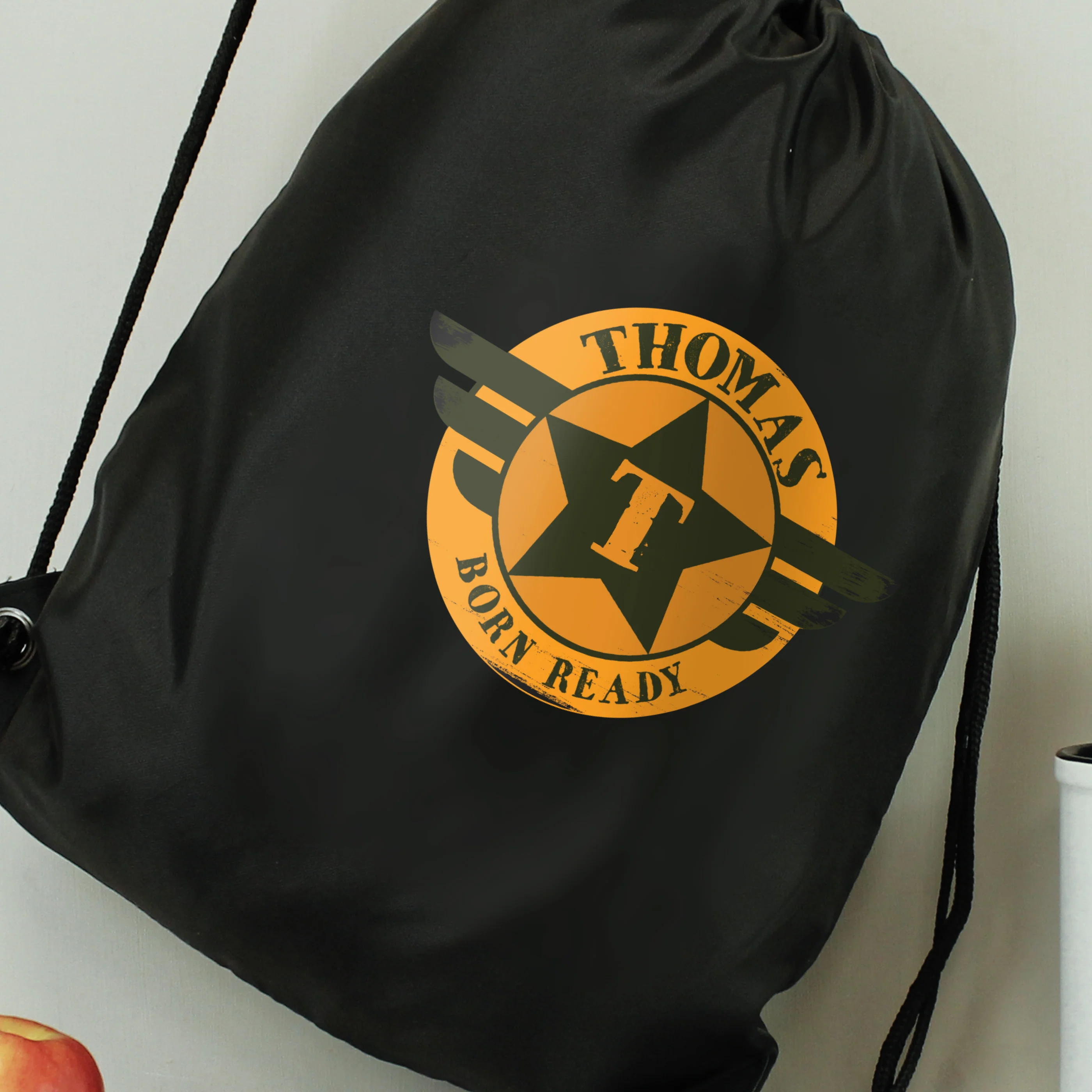 Personalised Badge Black Kit Bag - Image 6