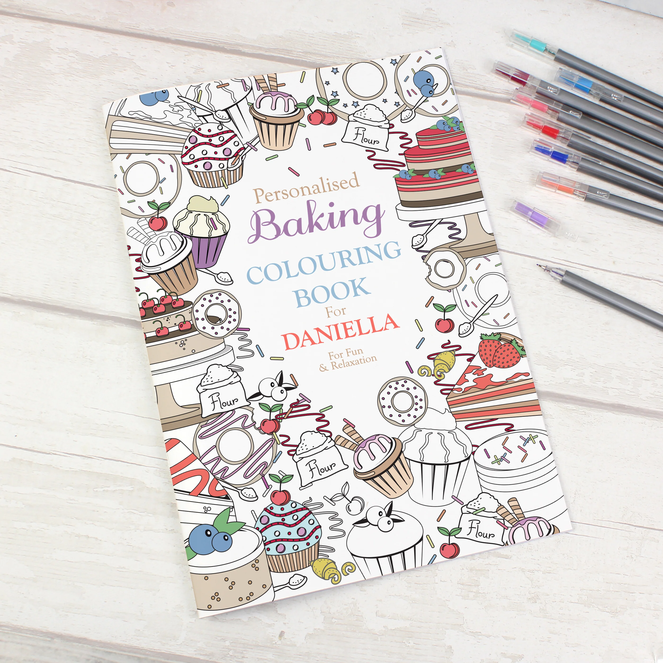Personalised Baking Colouring Book - Image 3