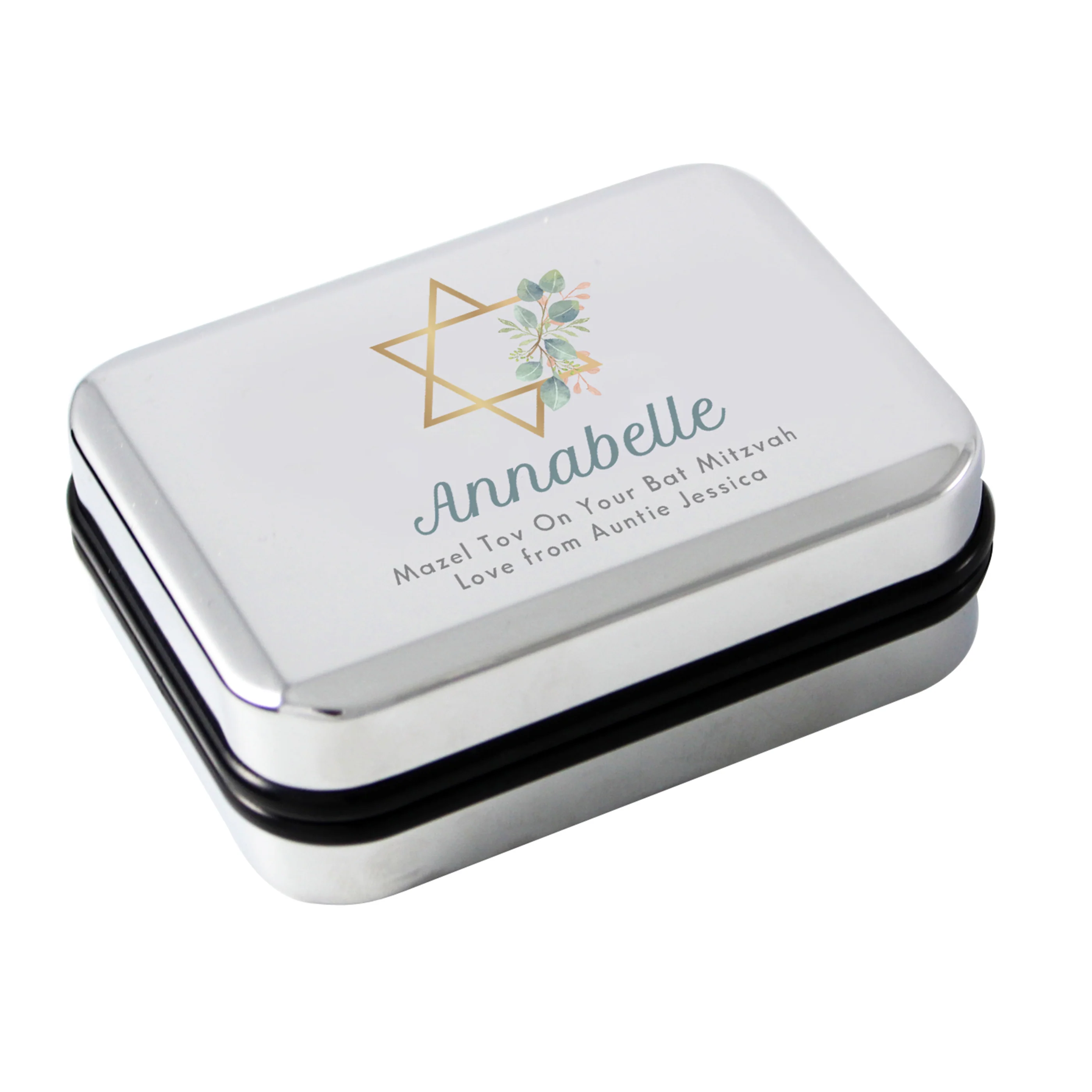 Personalised Bat Mitzvah Necklace Gift Box - Image 5
