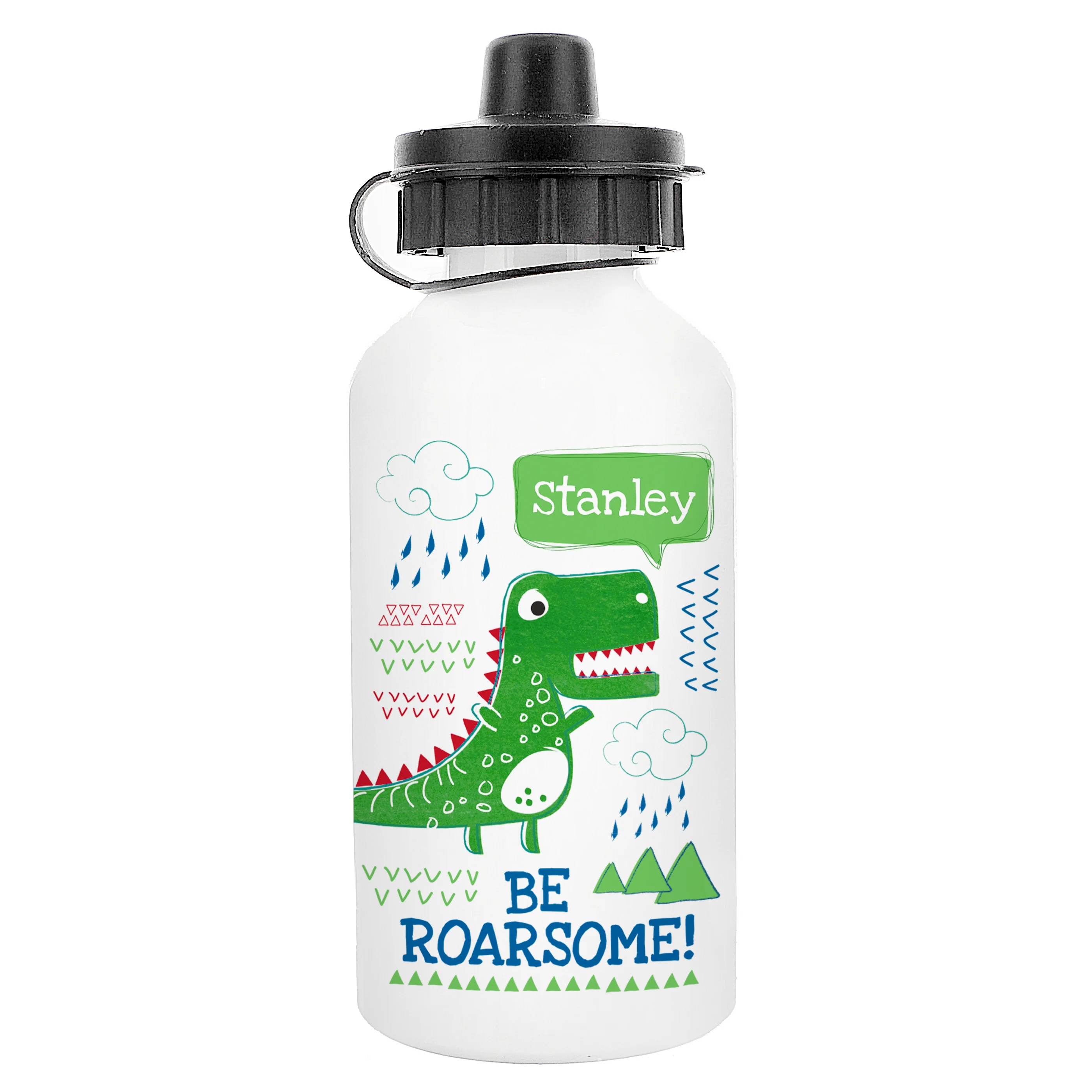 Personalised 'Be Roarsome' Dinosaur Drinks Bottle - Image 2