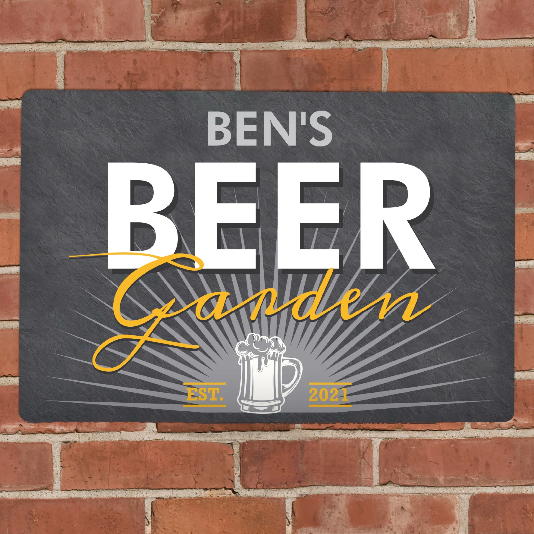 Personalised Beer Garden Metal Sign - Image 3